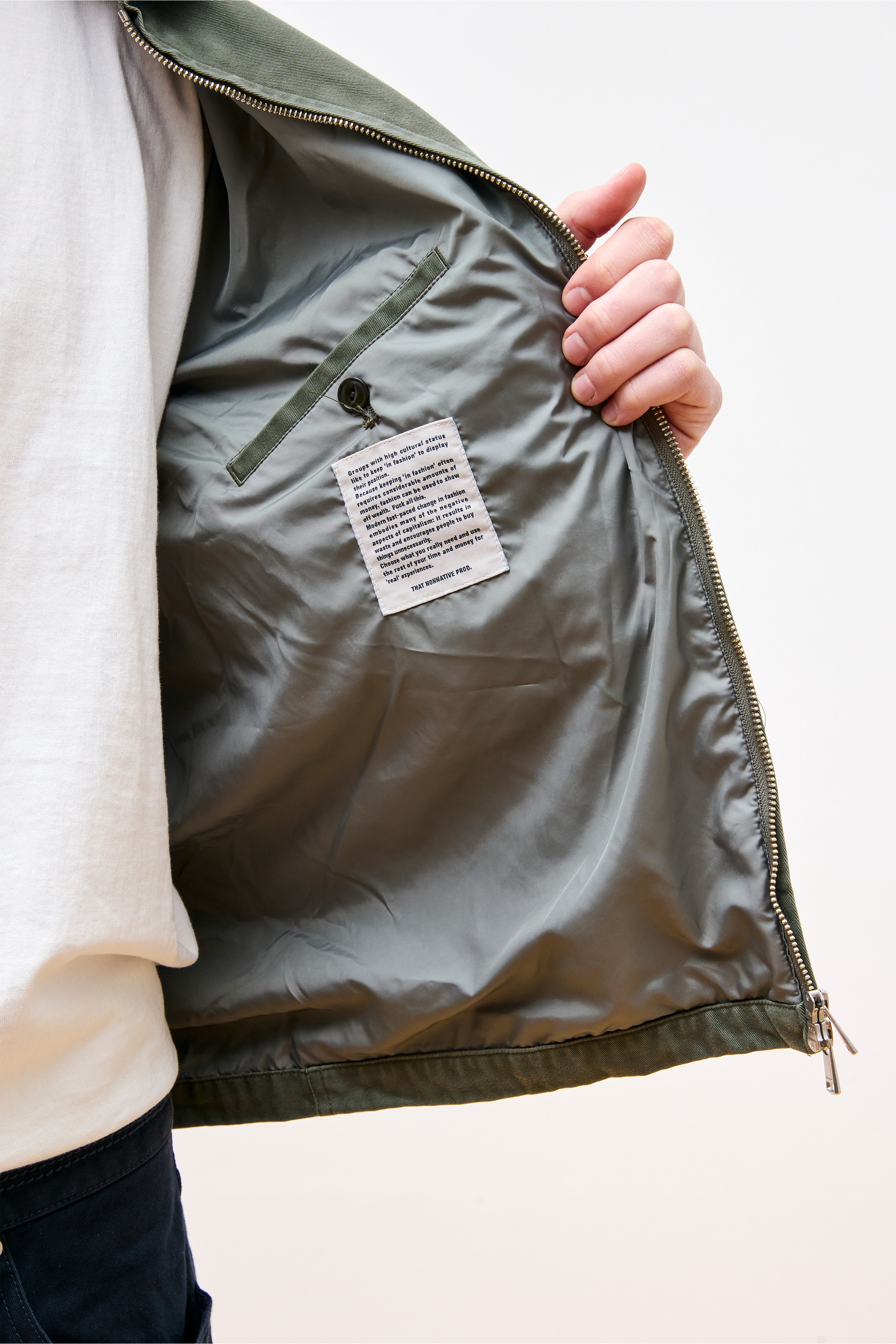 Soldier Short Jacket Cotton Twill Khaki