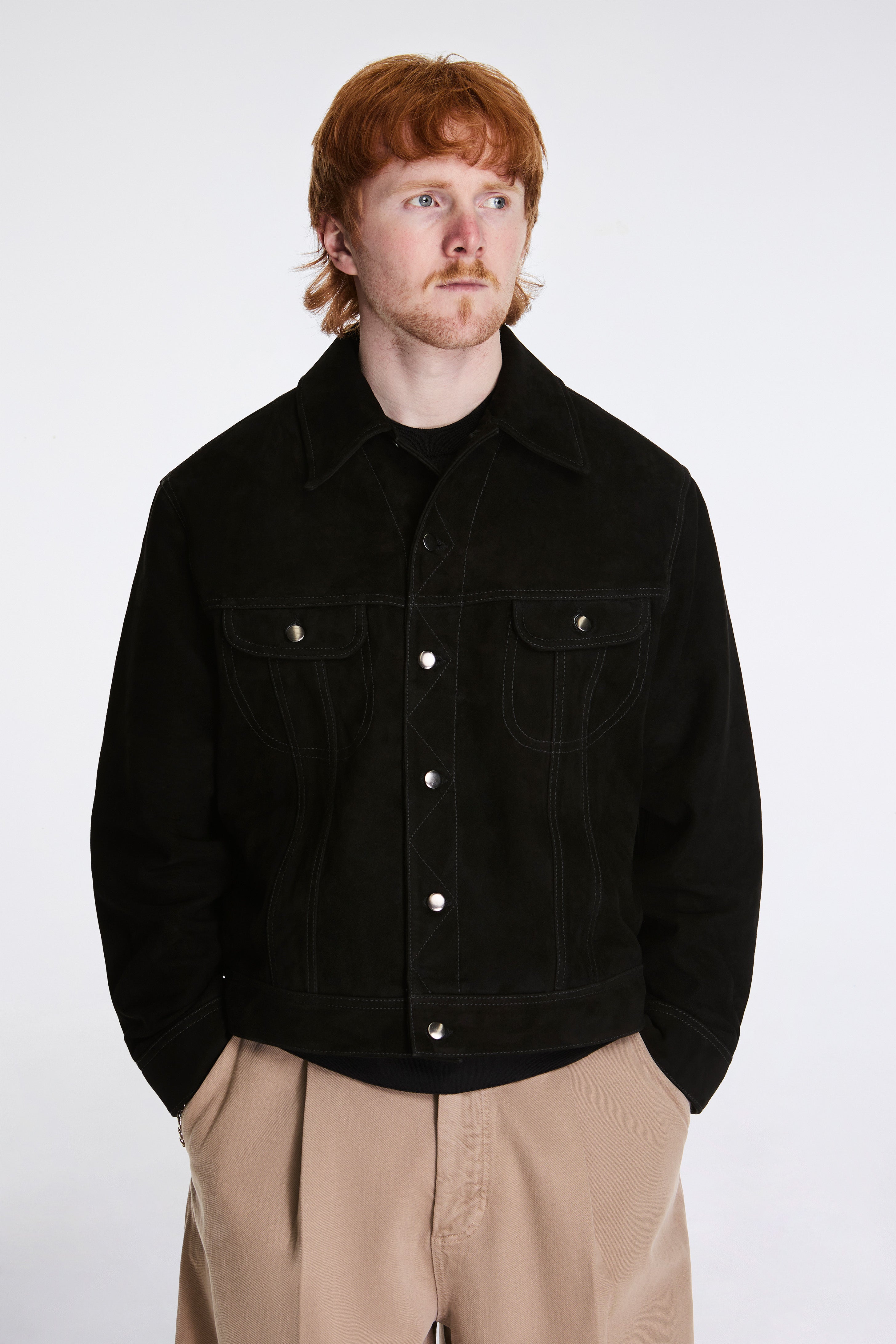 Boston Jacket Suede Black