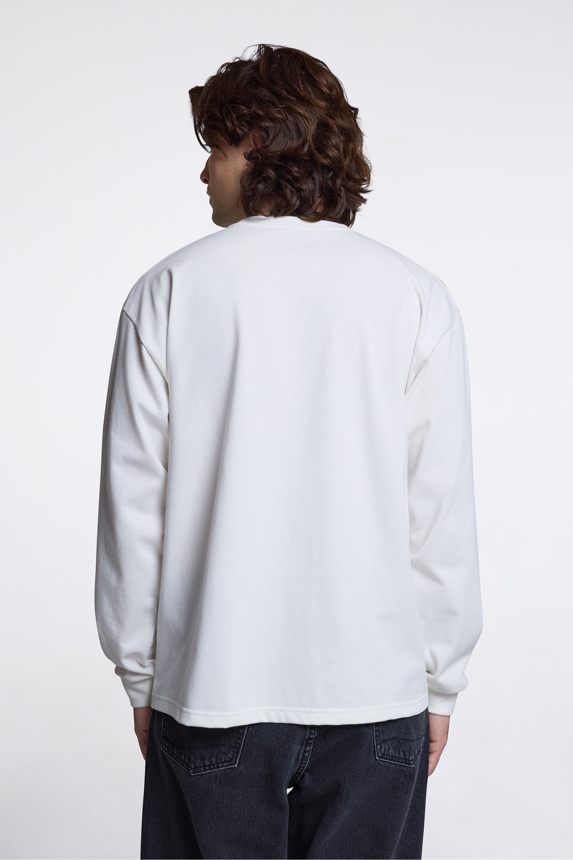 Sturdy Cotton Long Sleeve T-Shirt White
