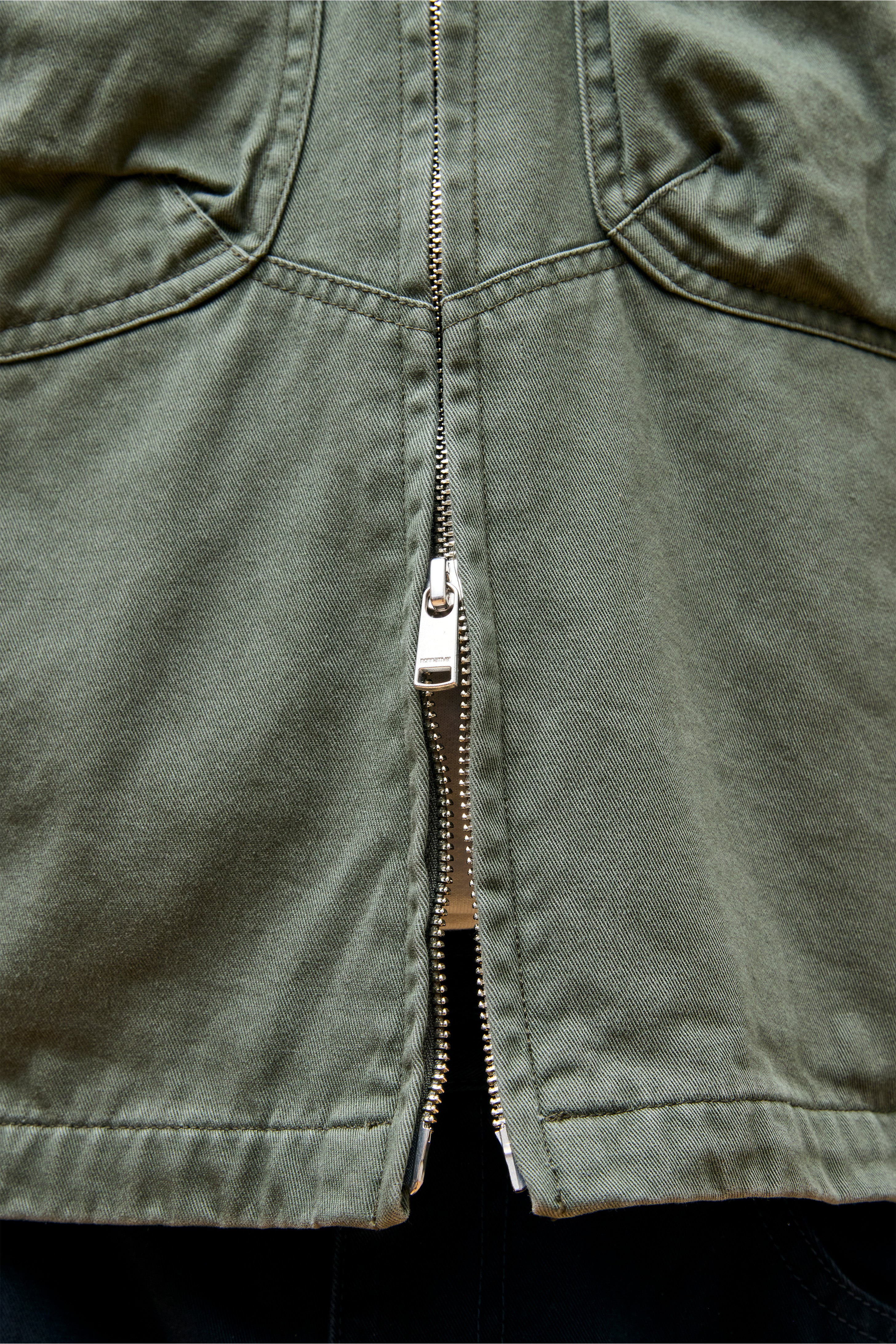 Soldier Short Jacket Cotton Twill Khaki