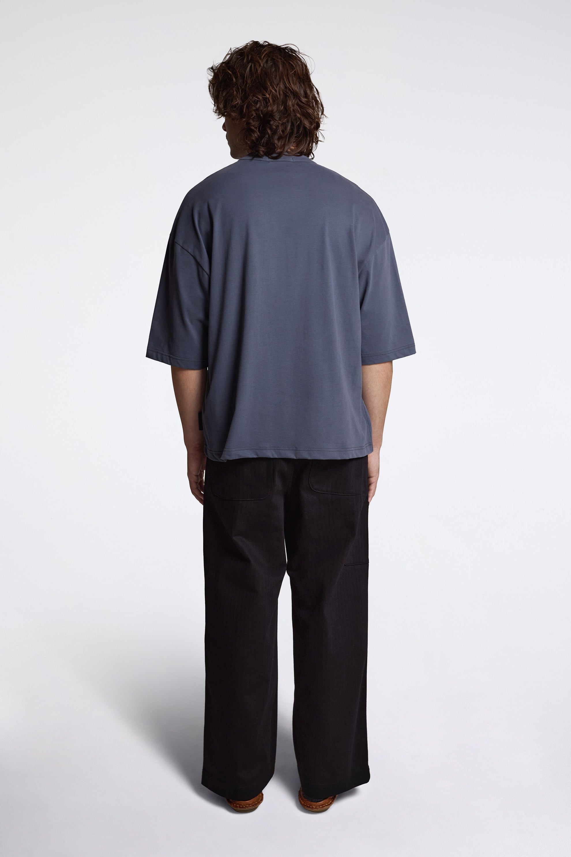 Herringbone Work Trousers Black