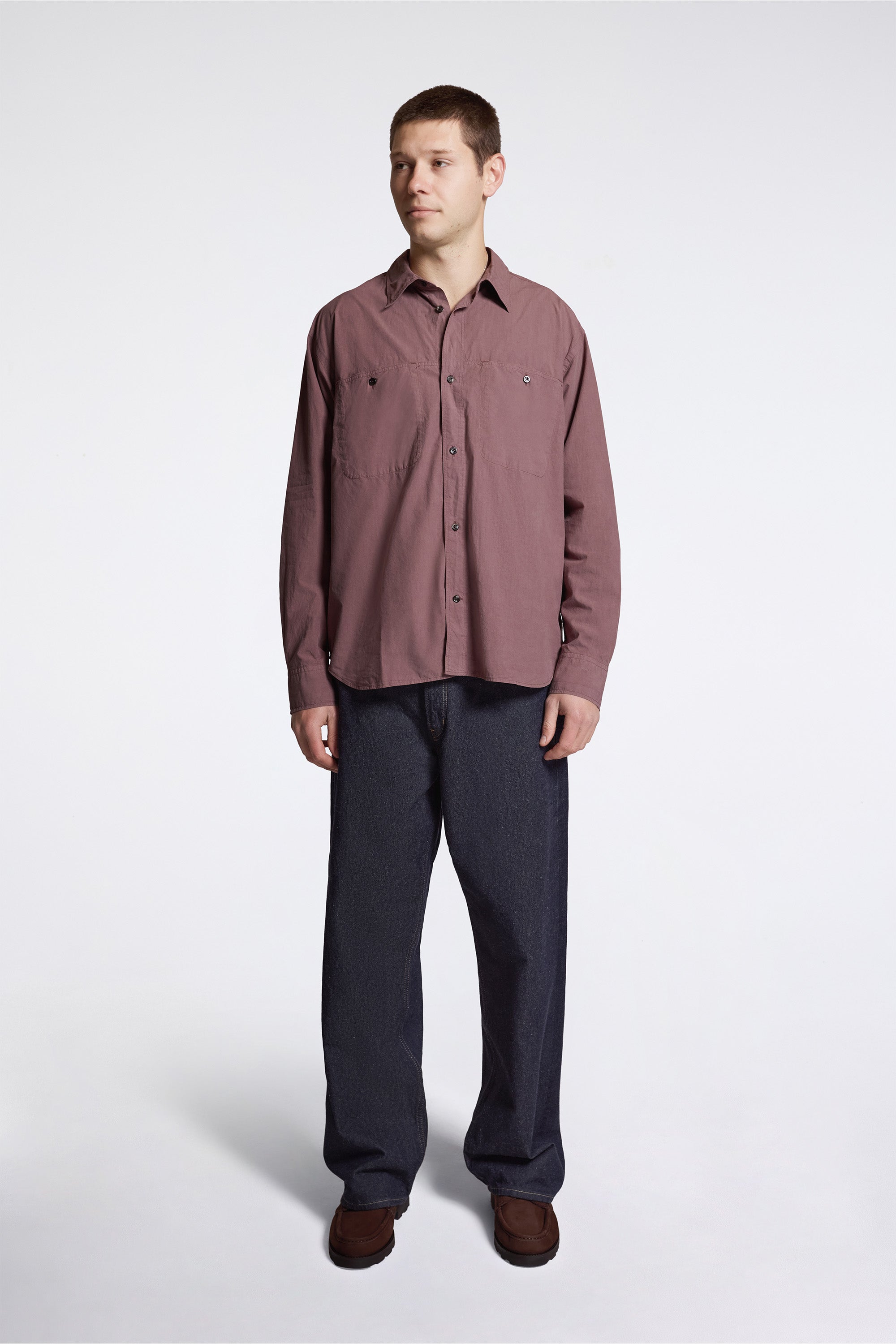 Falster Tencel Oversize Shirt Peppercorn