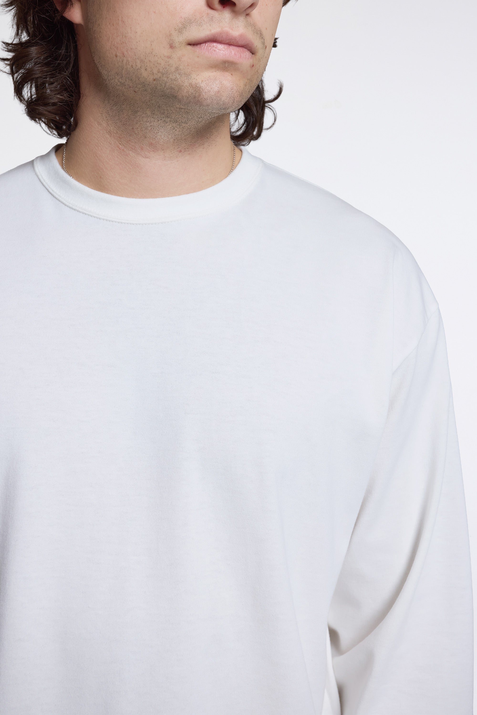 Sturdy Cotton Long Sleeve T-Shirt White