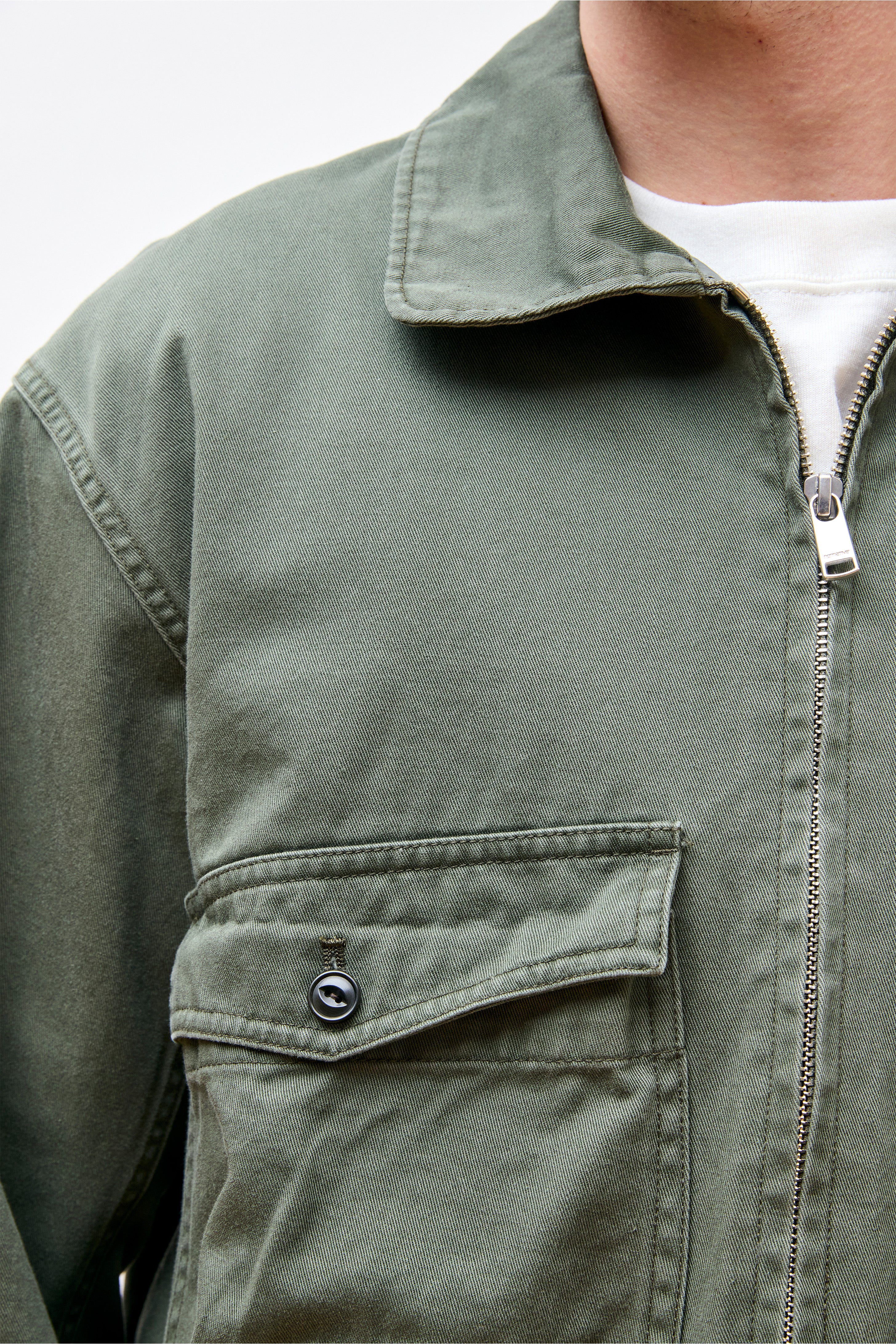 Soldier Short Jacket Cotton Twill Khaki
