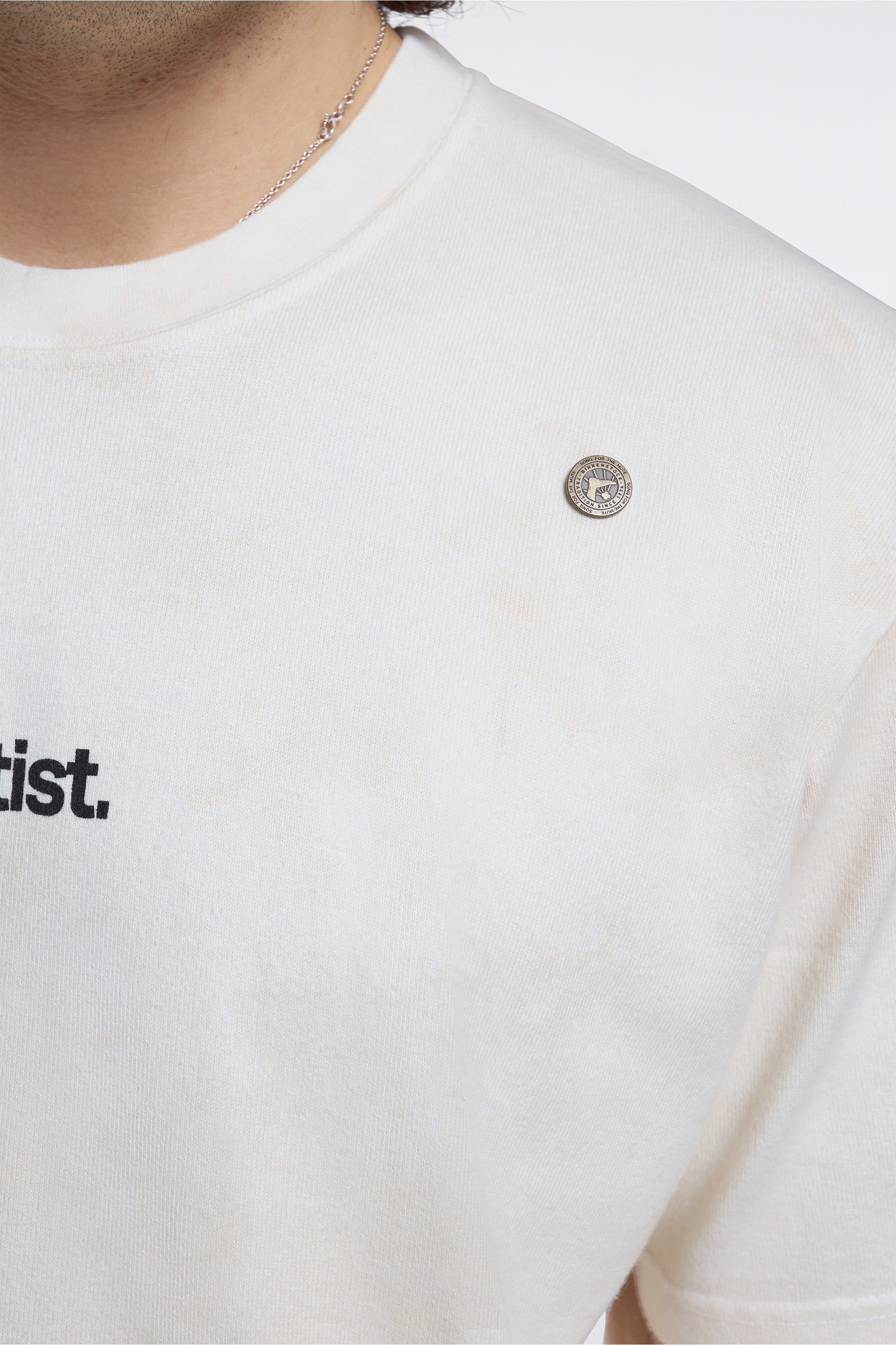 ''The Artist'' Aged T-Shirt White Dirt Wash