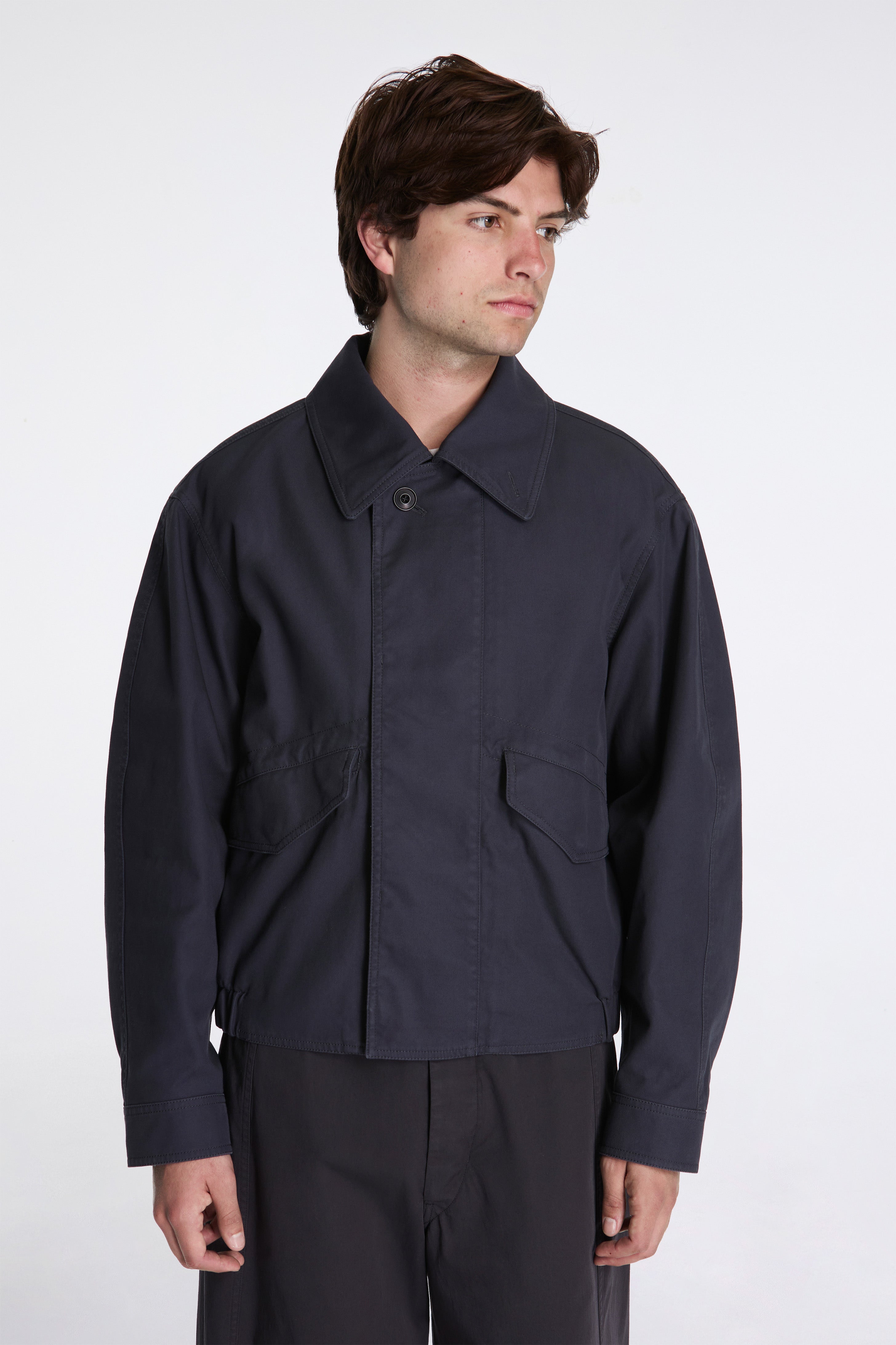 Boxy Blouson Graphite Blue