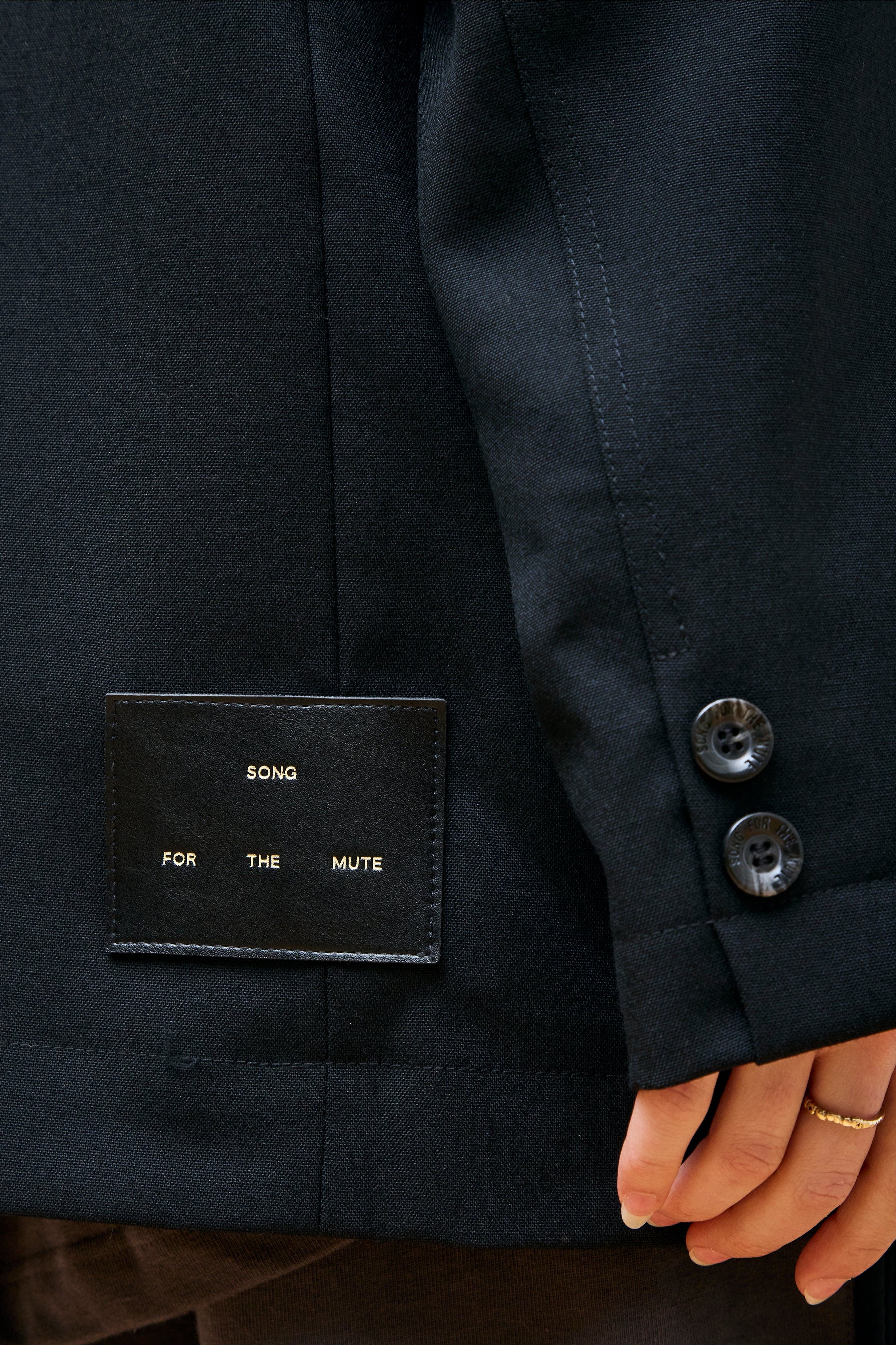 "Slash" Tailored Blazer Black