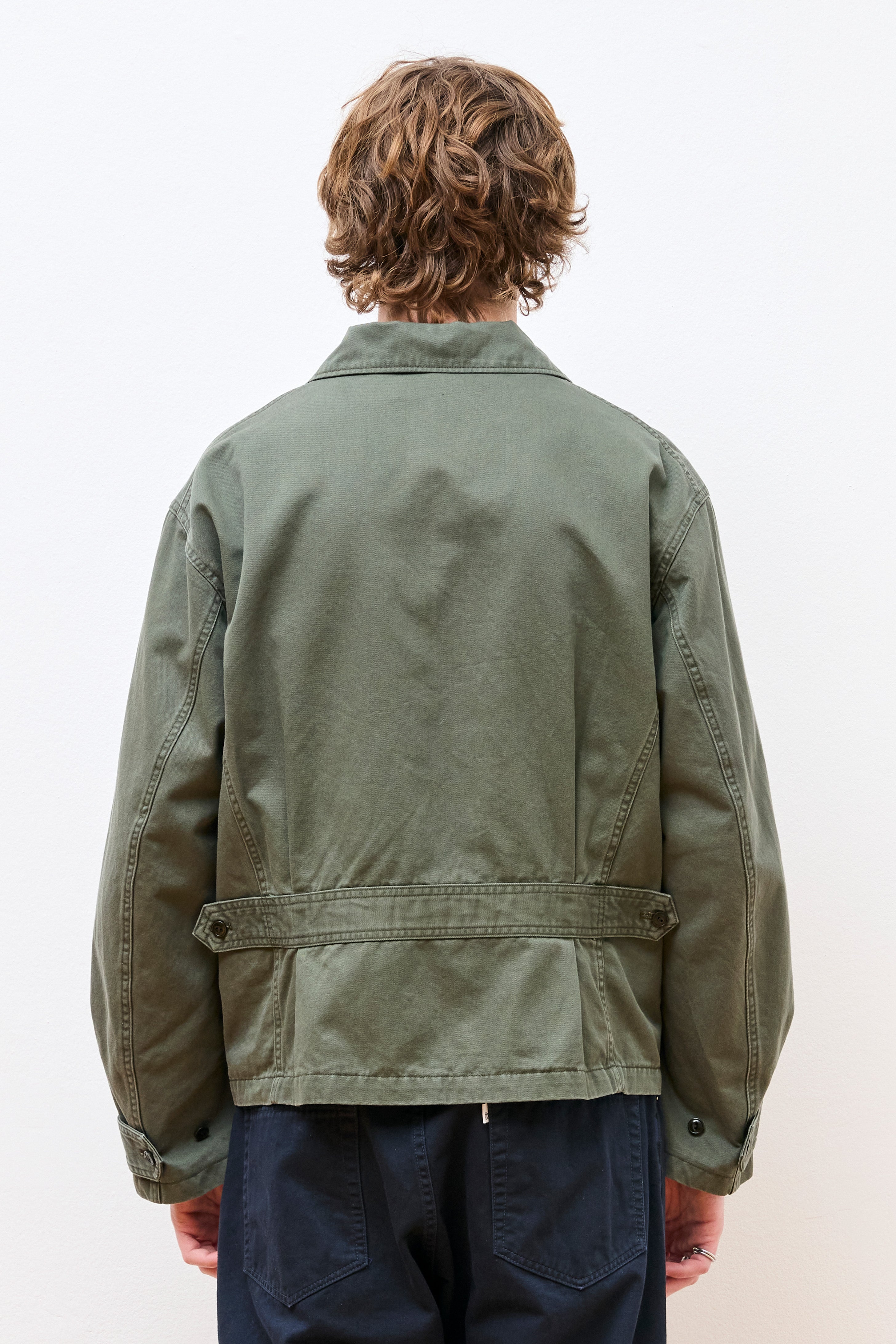 Soldier Short Jacket Cotton Twill Khaki