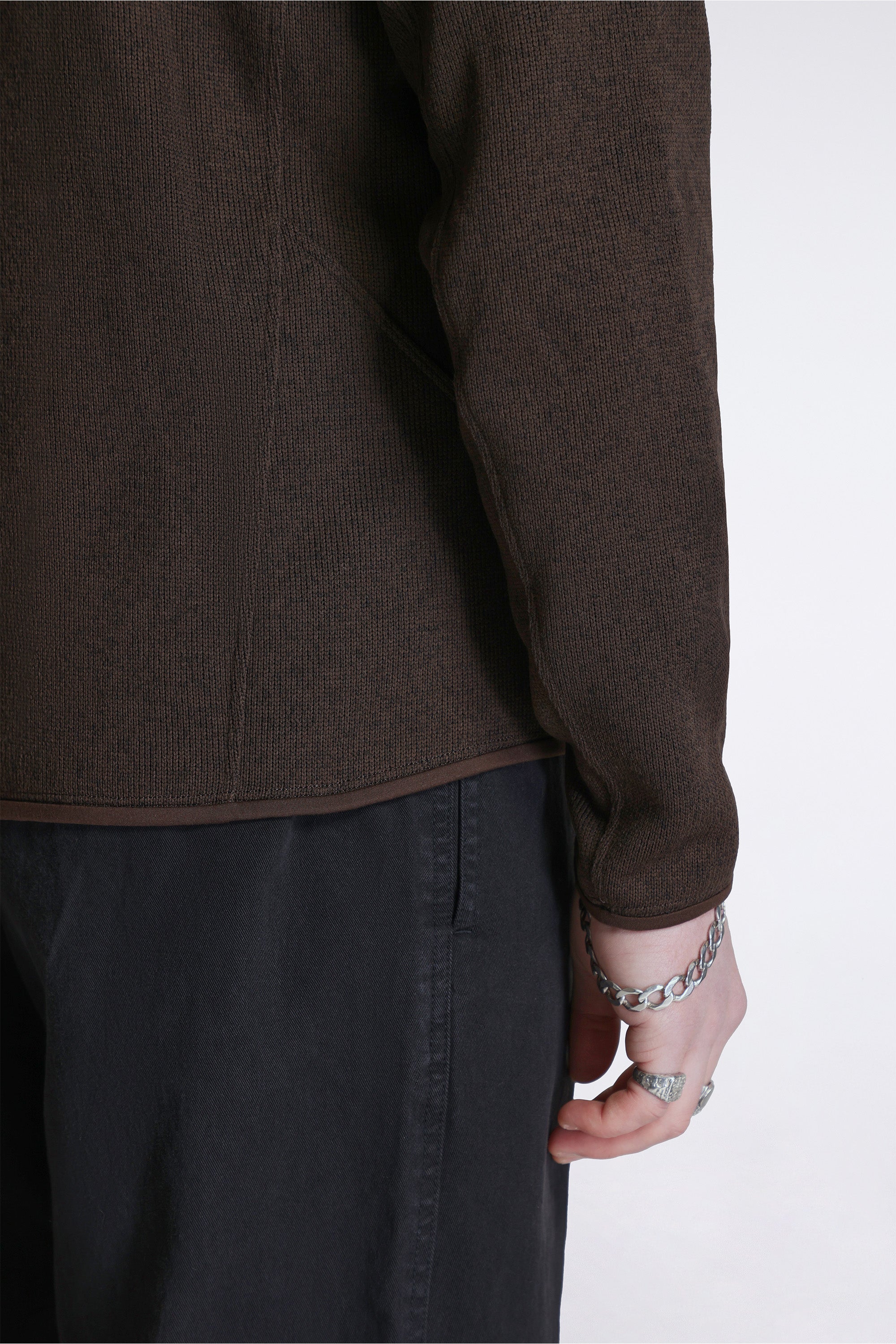 Covert Cardigan M Carob Heather / Black