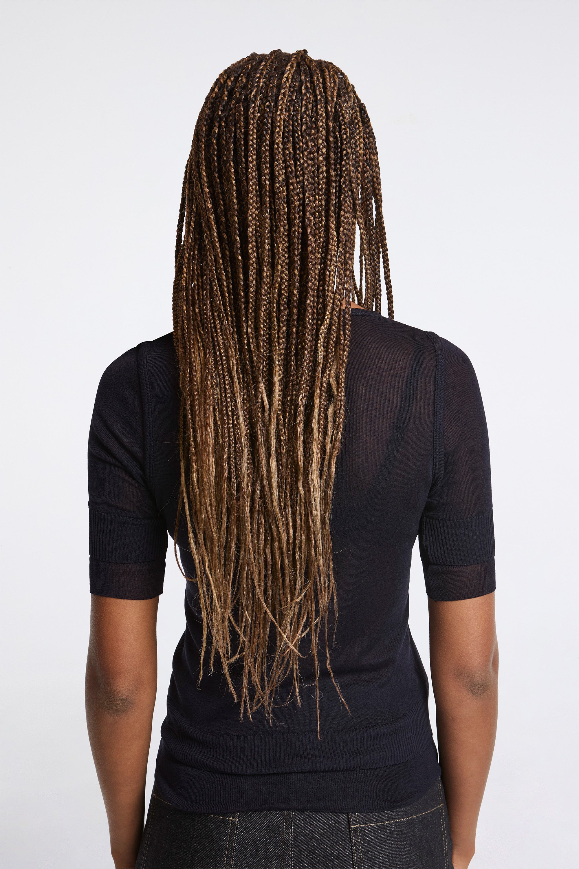 Seamless Trompe L'Oeil Top Midnight