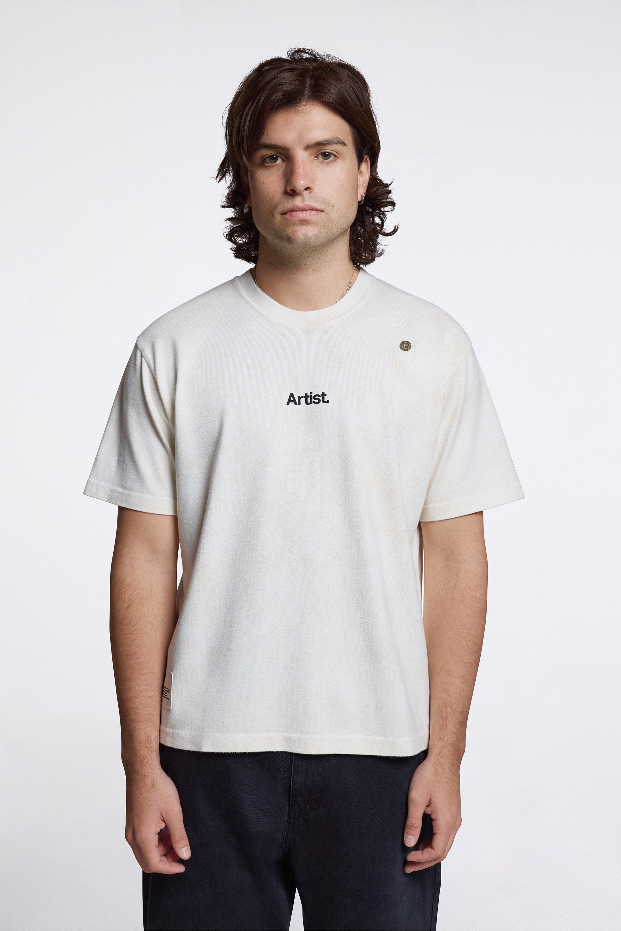 ''The Artist'' Aged T-Shirt White Dirt Wash