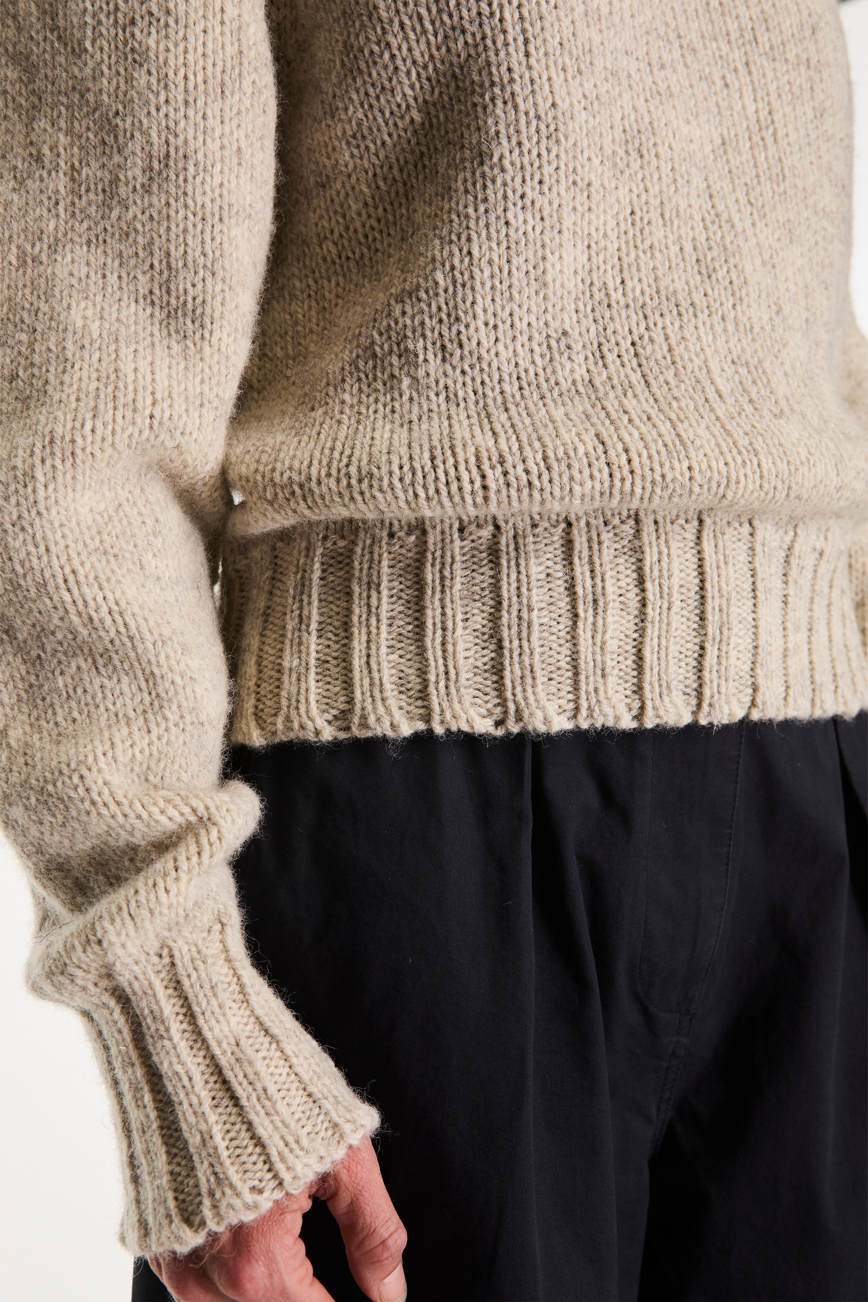 MHL Chunky Seamless Crew Neck Natural