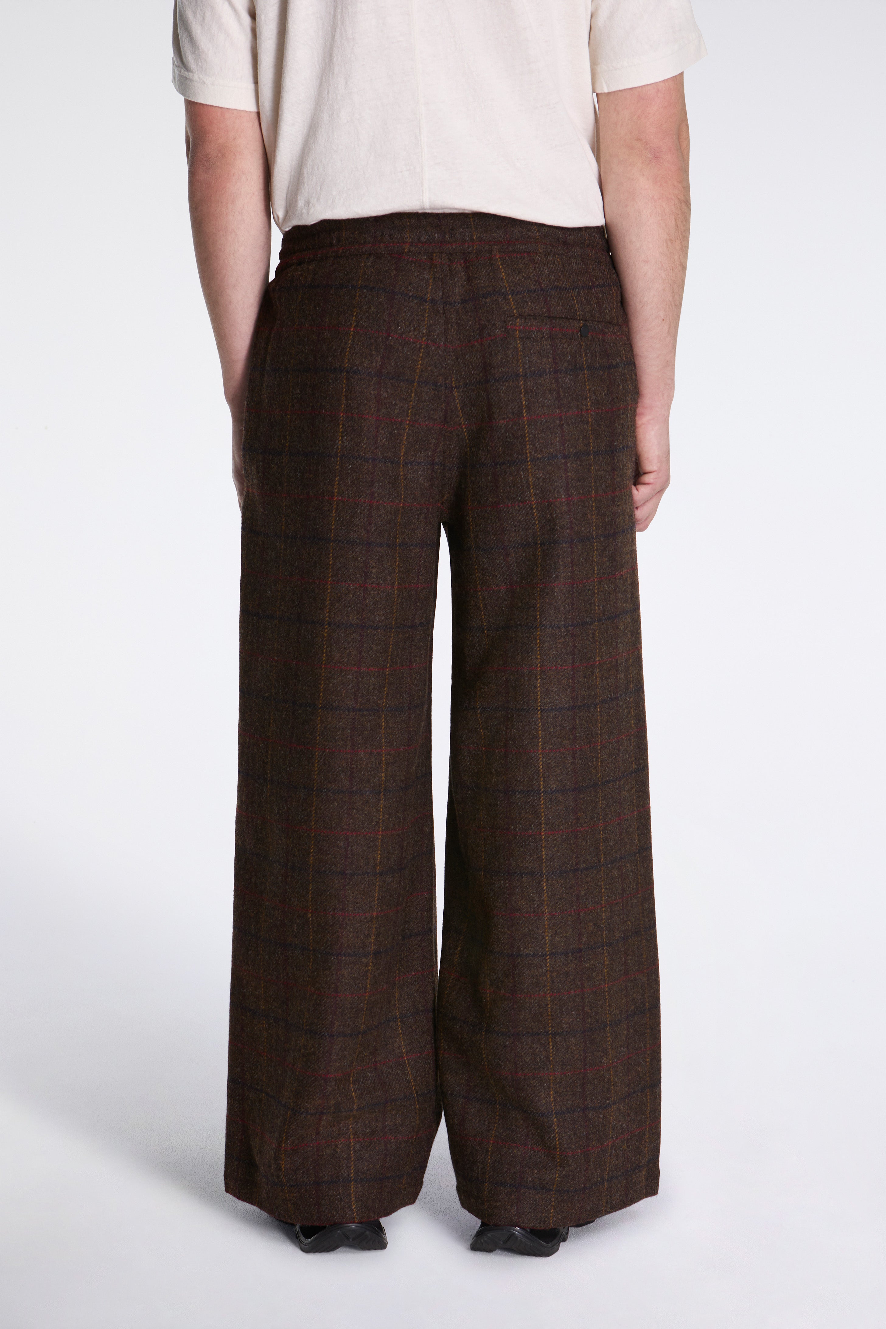 Wool Hakama Track Pants Charcoal