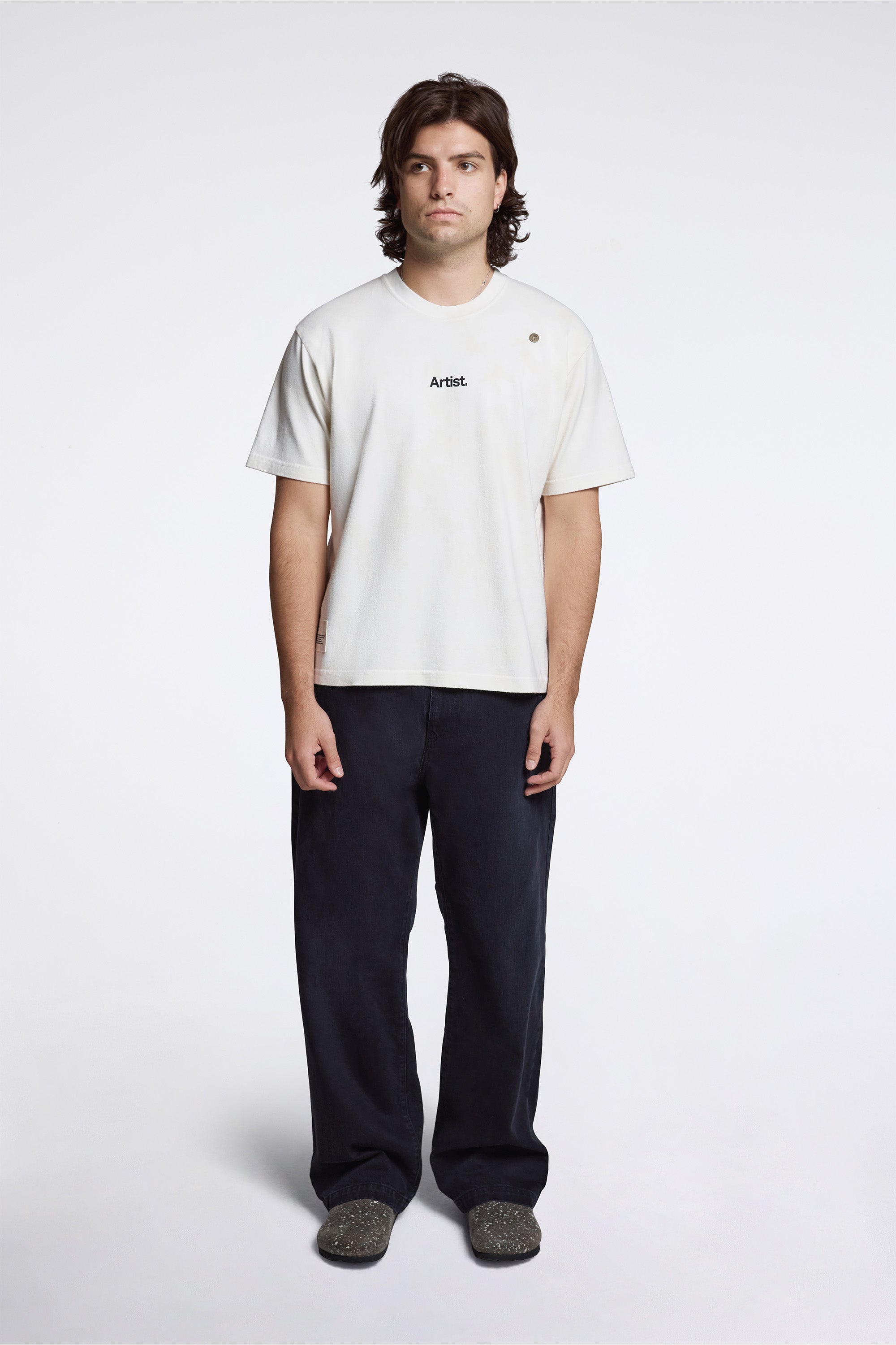 ''The Artist'' Aged T-Shirt White Dirt Wash