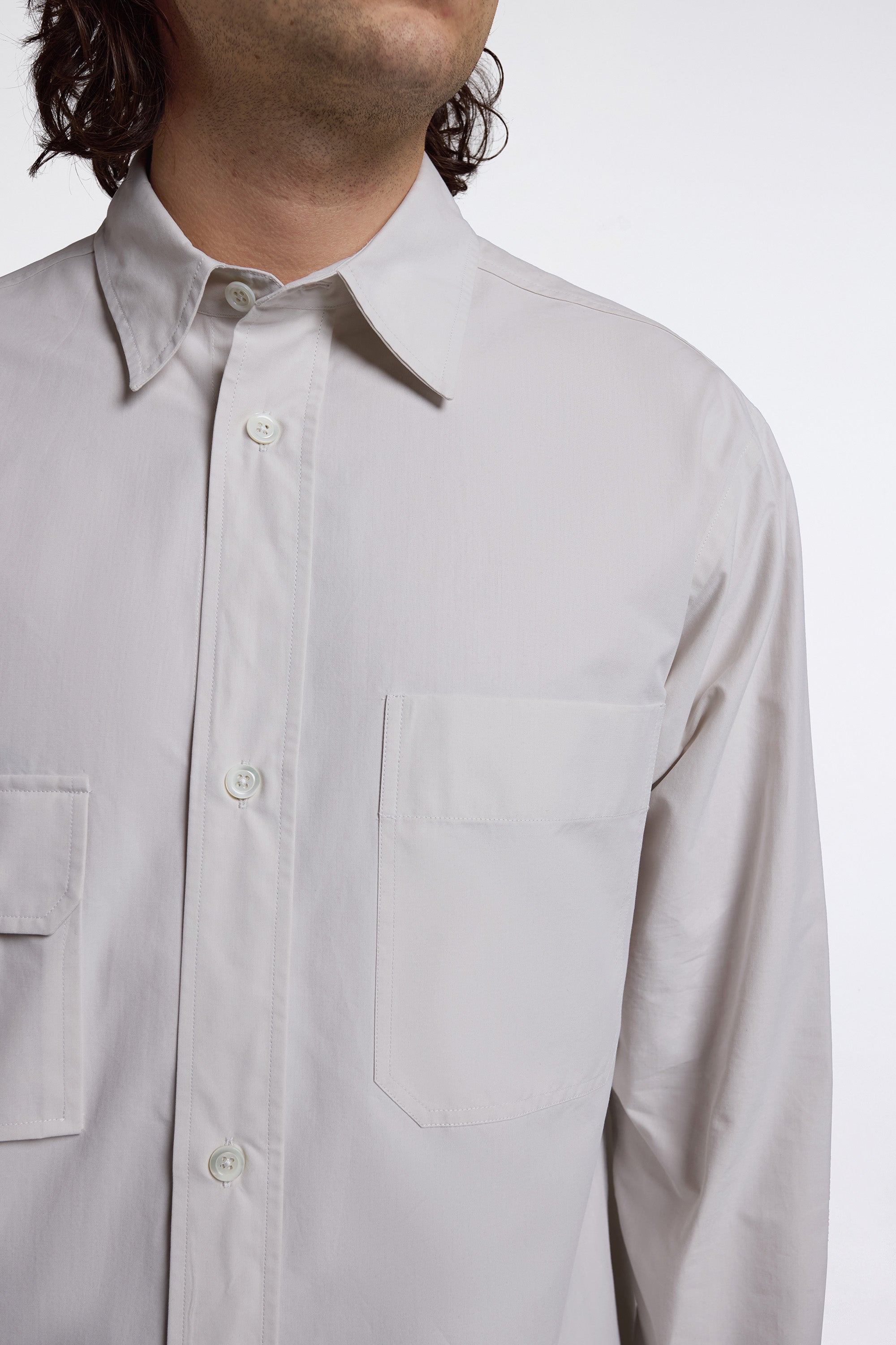 Odd Pocket Shirt Parchment