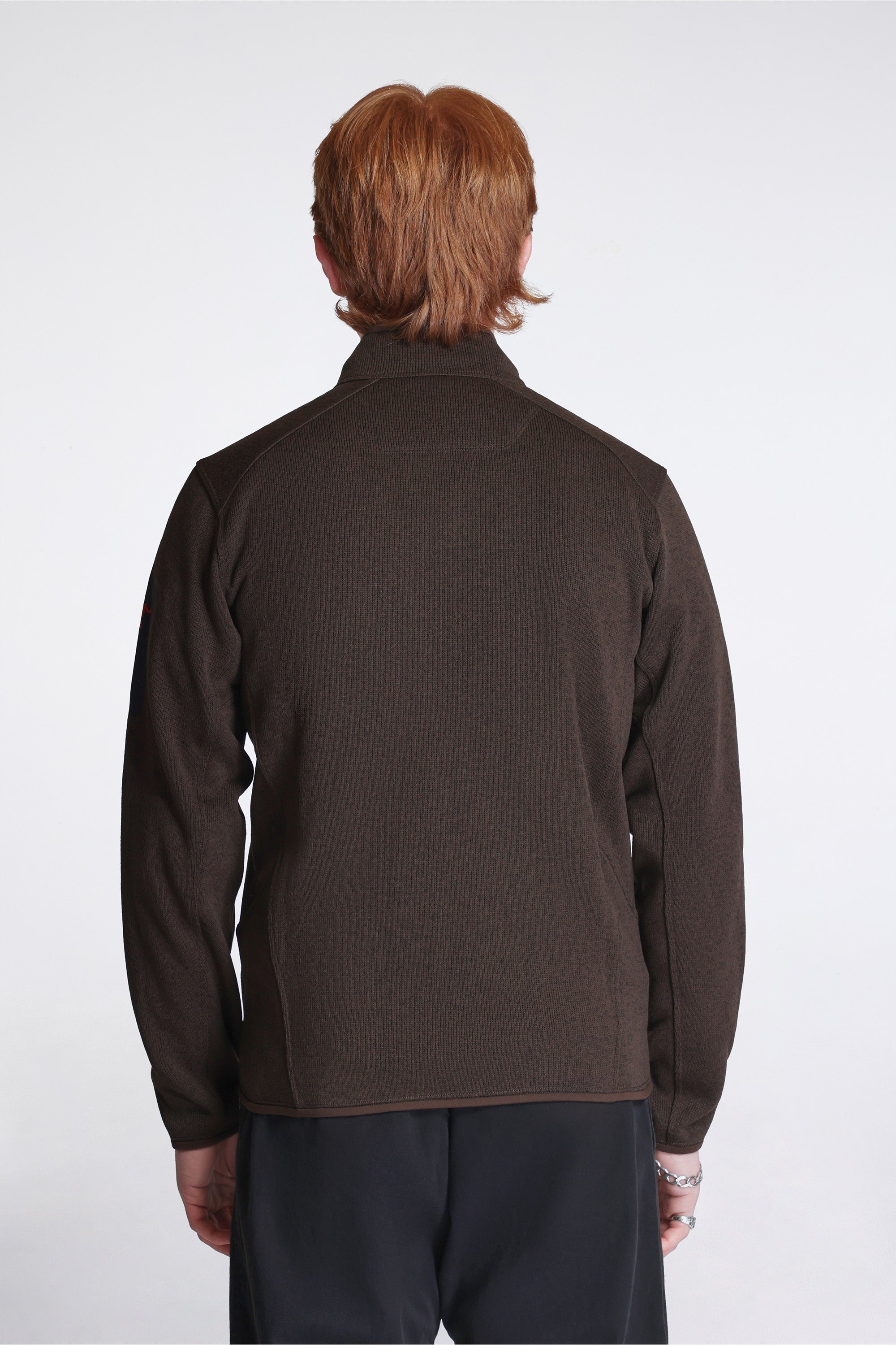 Covert Cardigan M Carob Heather / Black