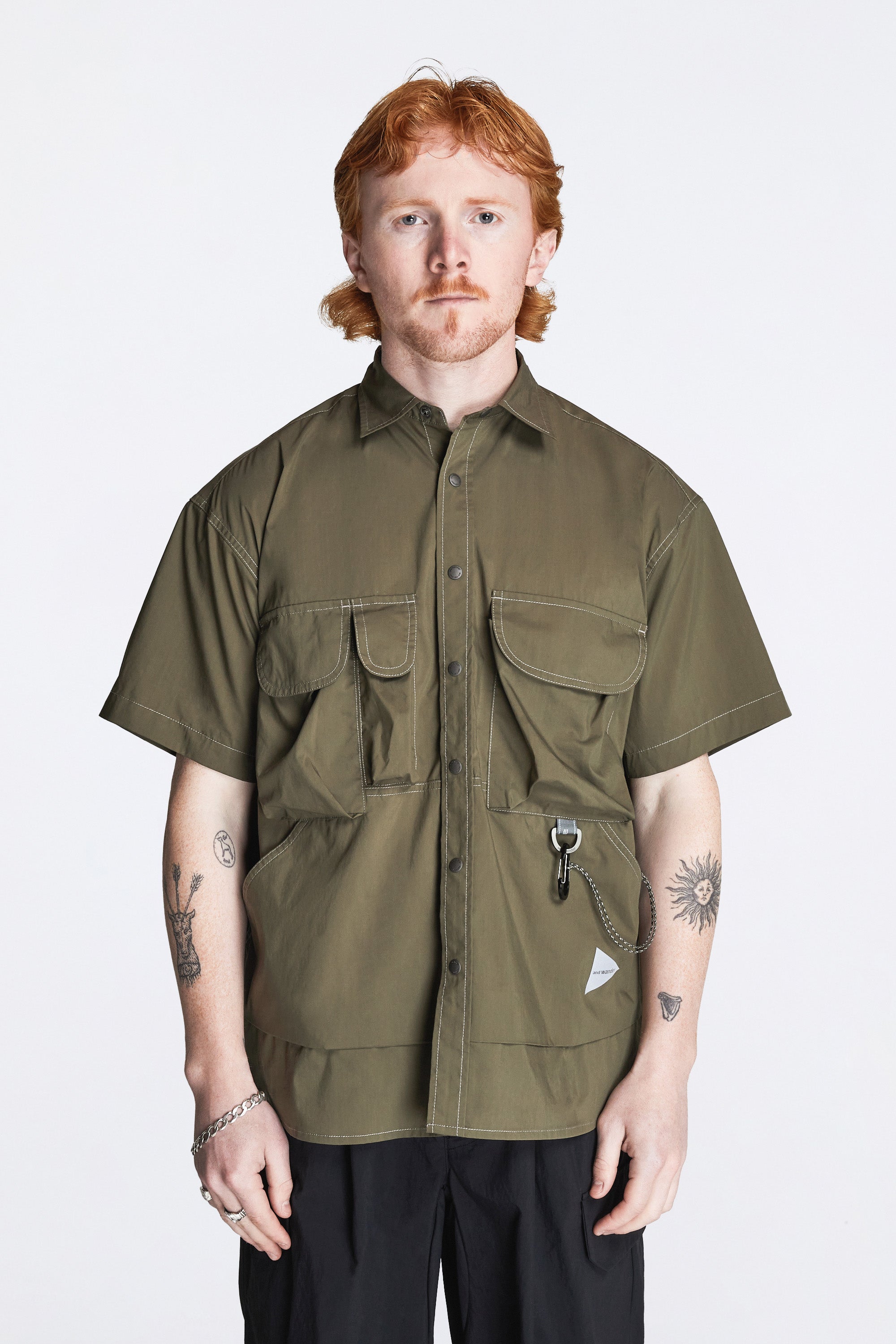 Multi Pocket SS Shirt Khaki