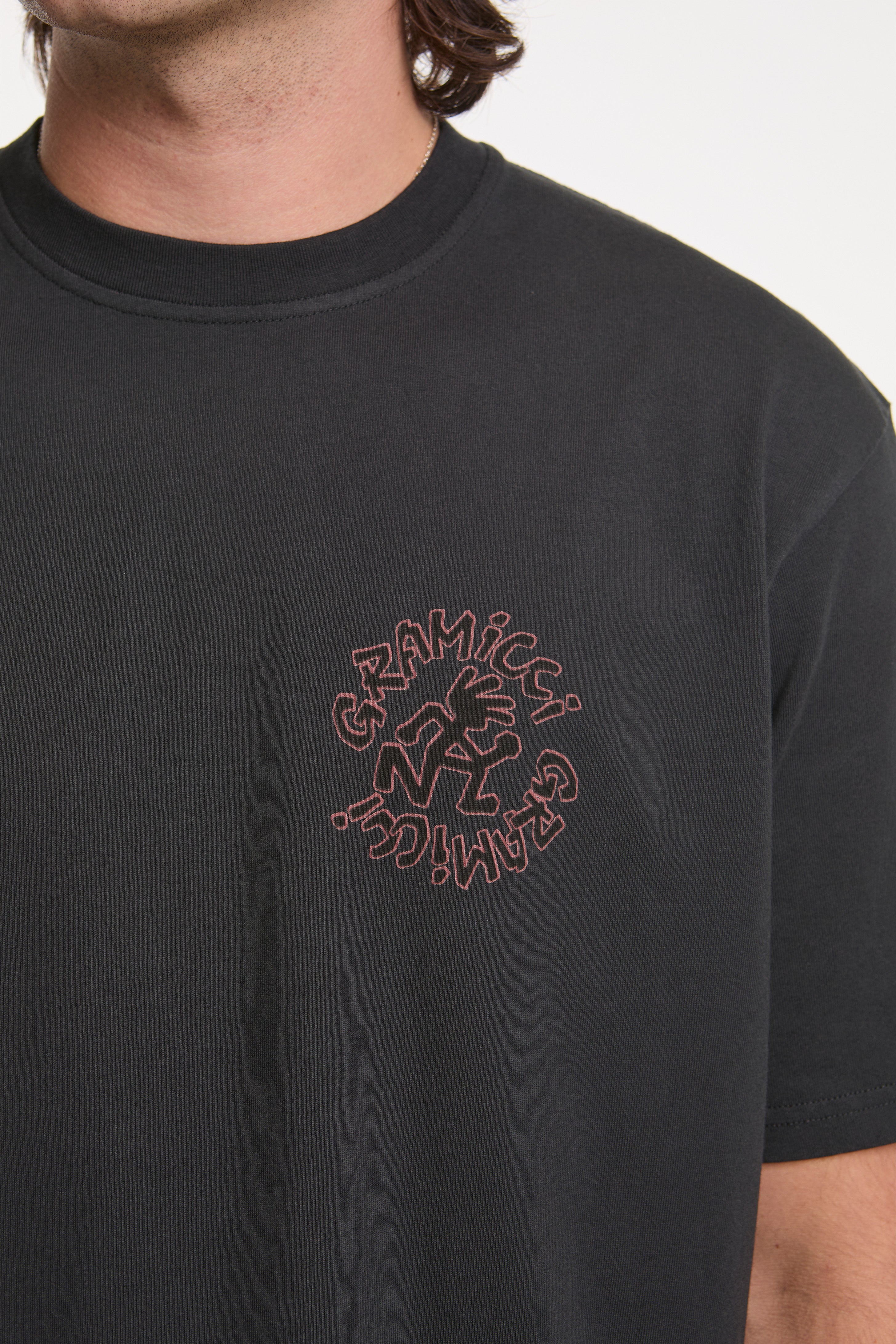 Running Man Tee Vintage Black