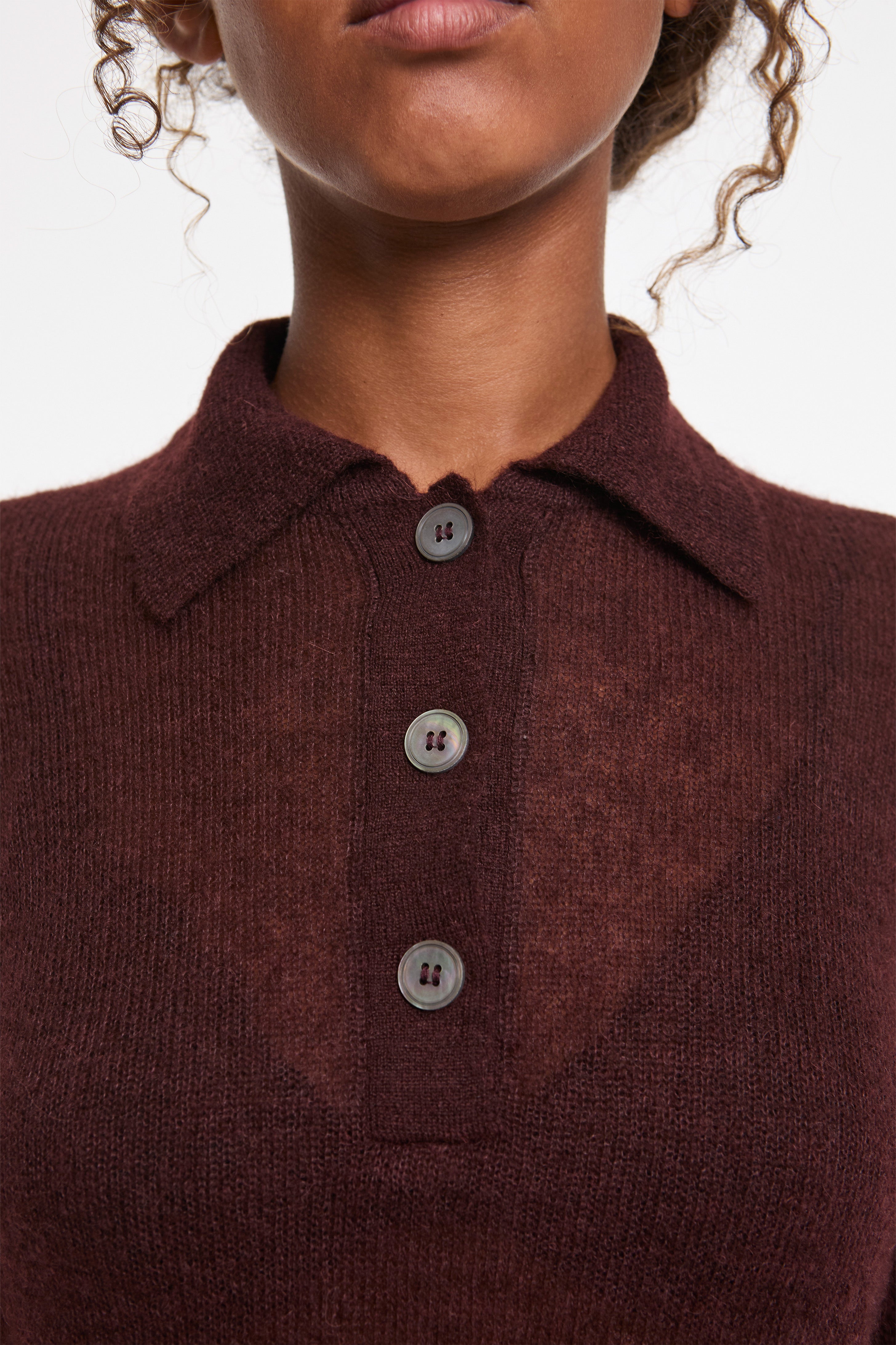 Chesapeake Mohair Polo Mulberry