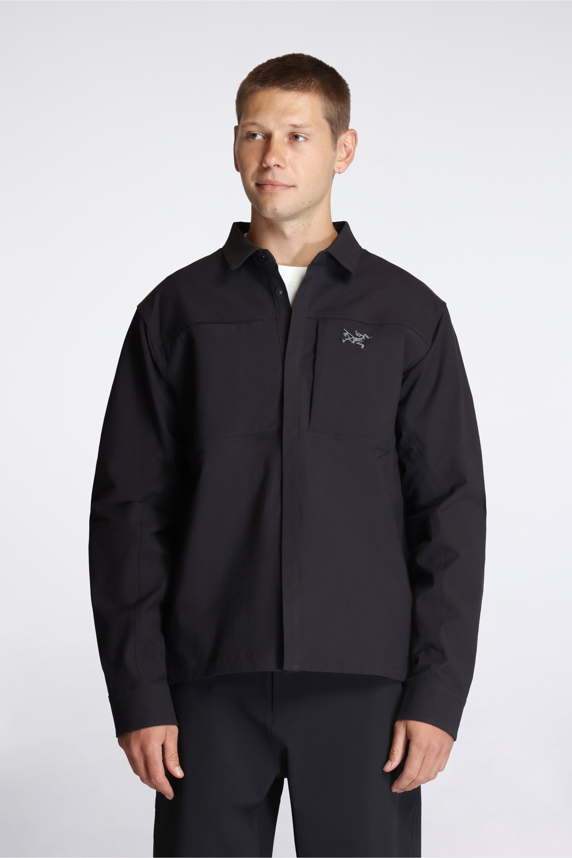 Cronin Cotton Overshirt M Black