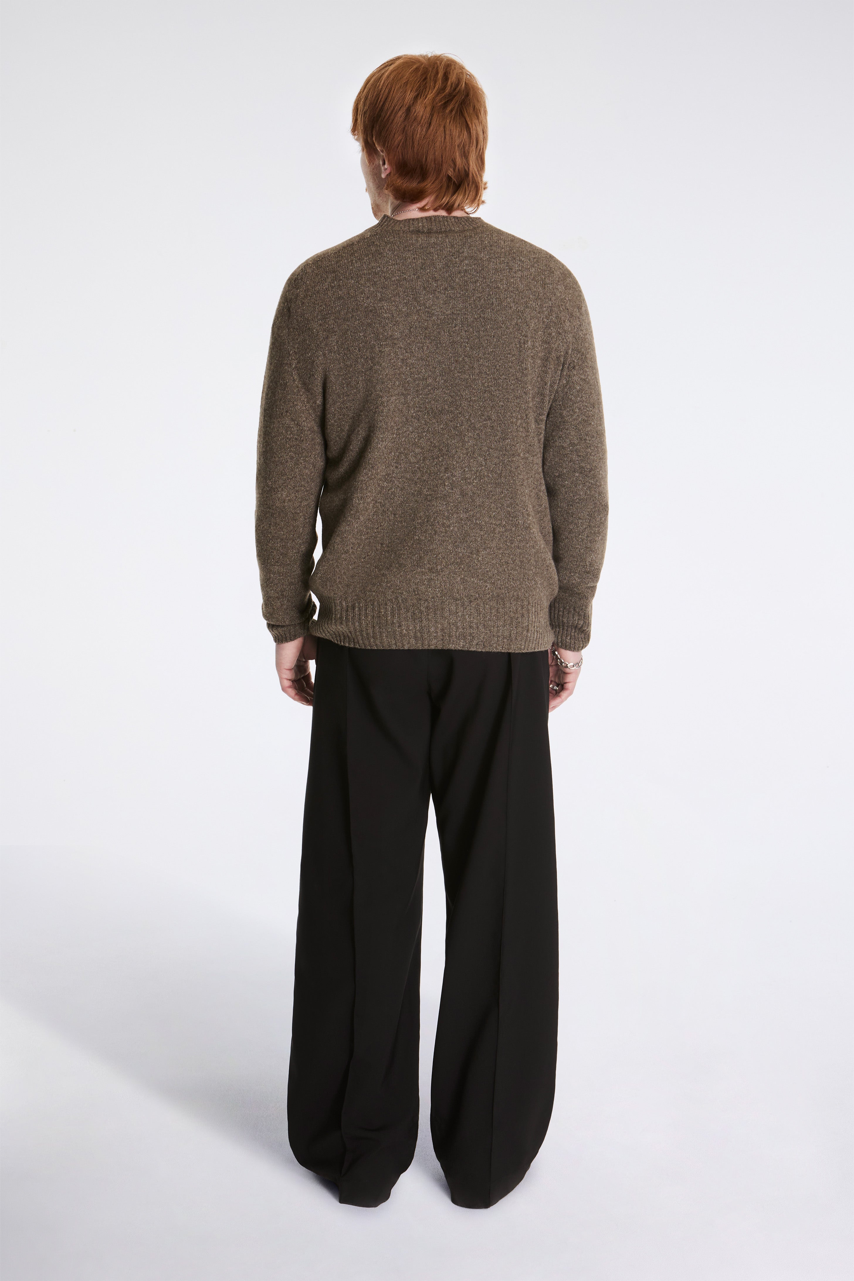 Seamless Crew Neck Natural Twist