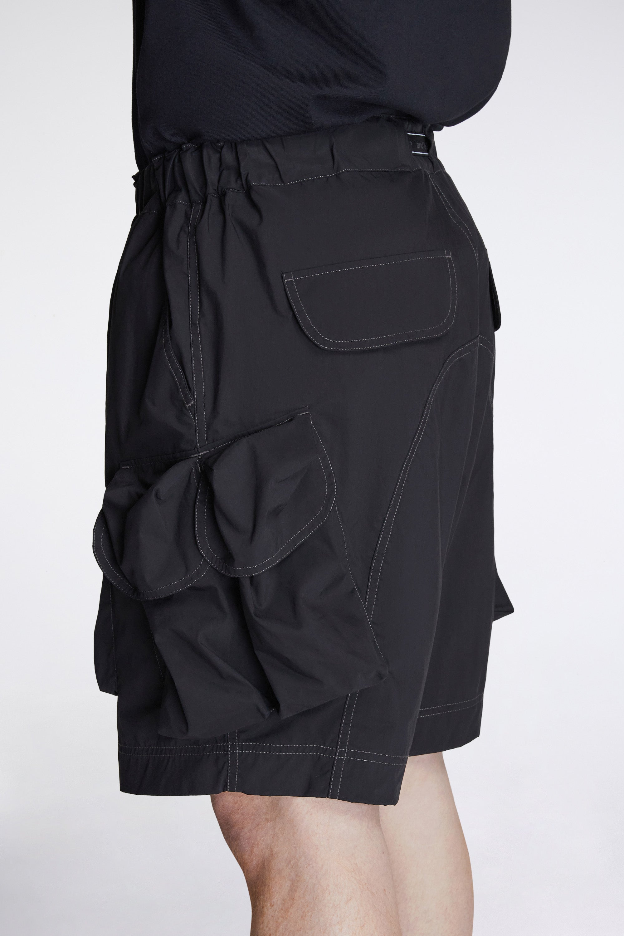 Multi Pocket Shorts Black
