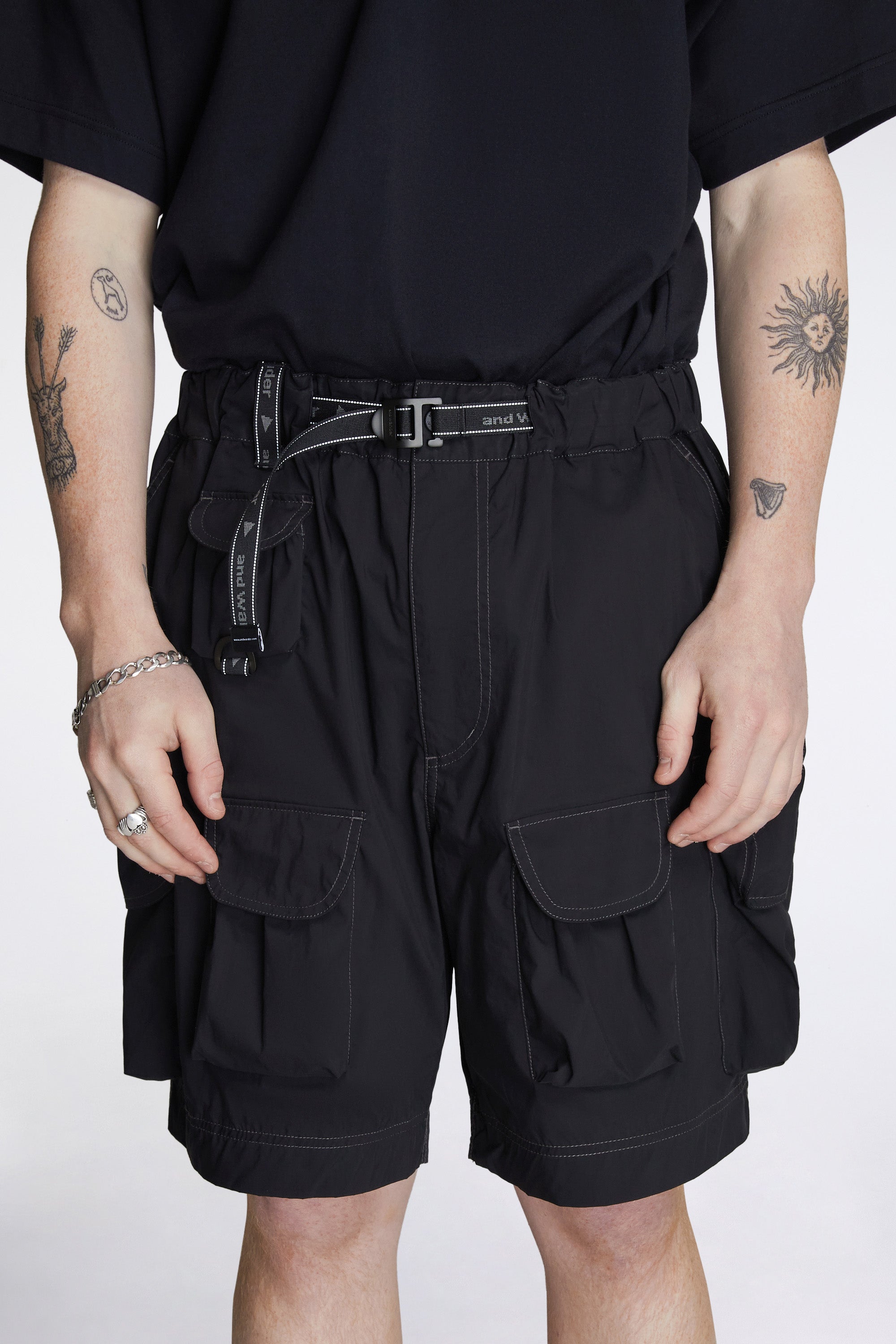 Multi Pocket Shorts Black