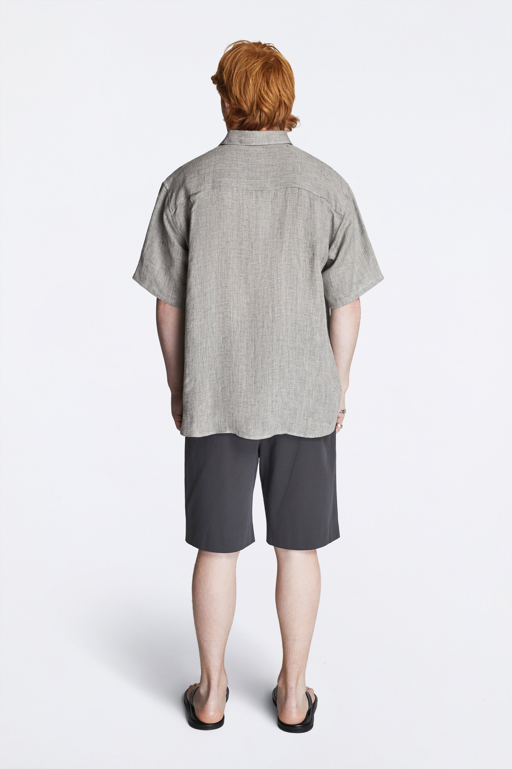 Eternal SS Shirt Linen Mesh Grey Mix
