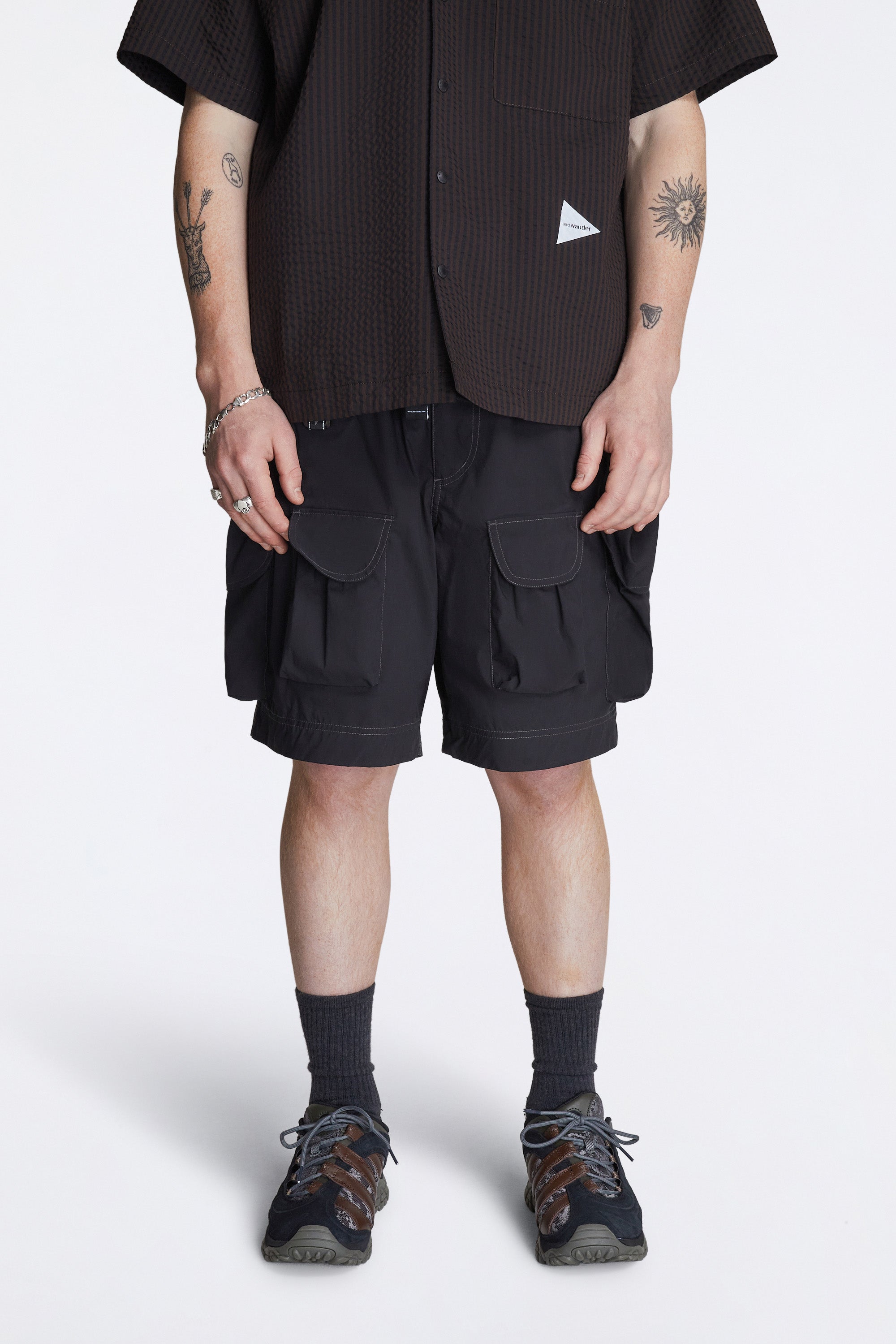 Multi Pocket Shorts Black