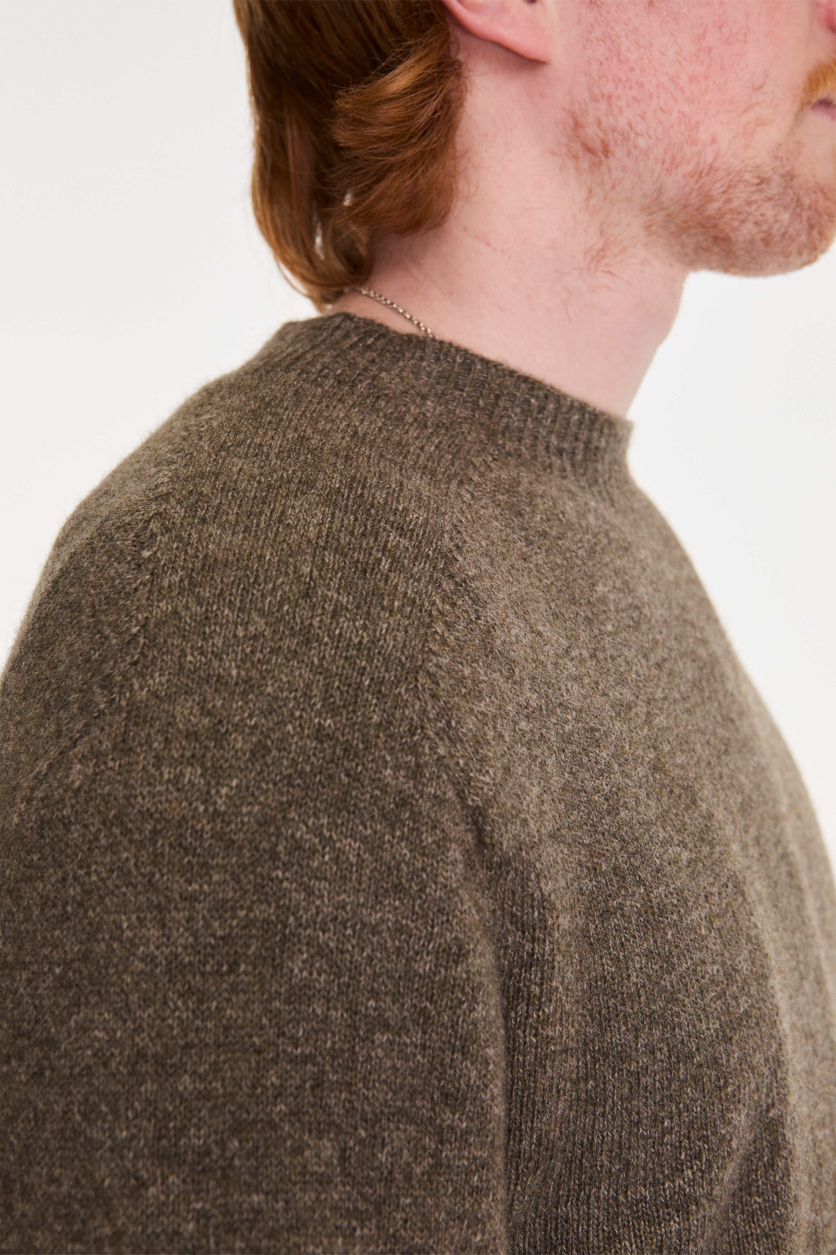 Seamless Crew Neck Natural Twist