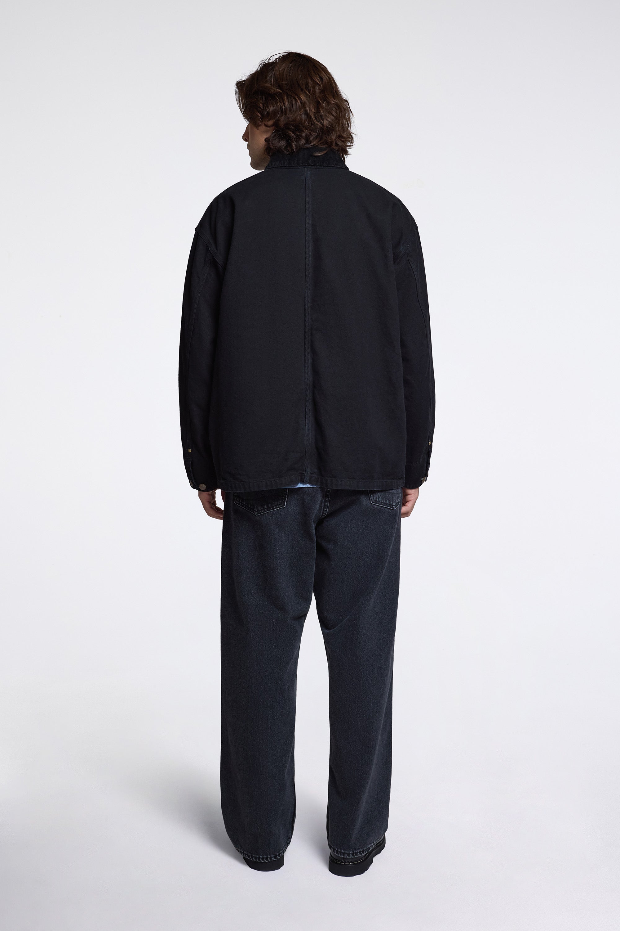 Super Dad's Denim Pants Black Denim Stone