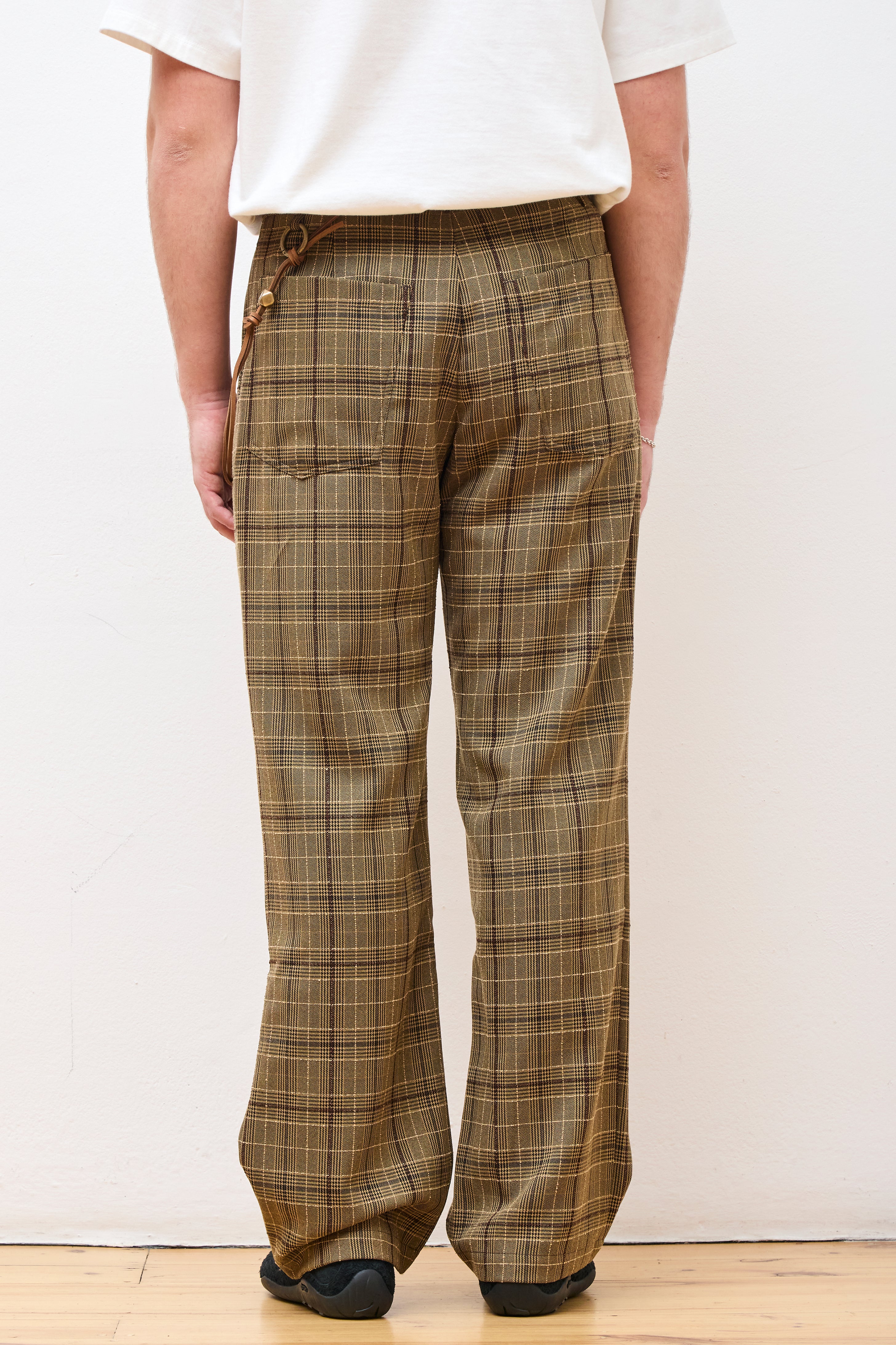 Loose Pleated Pant Brown
