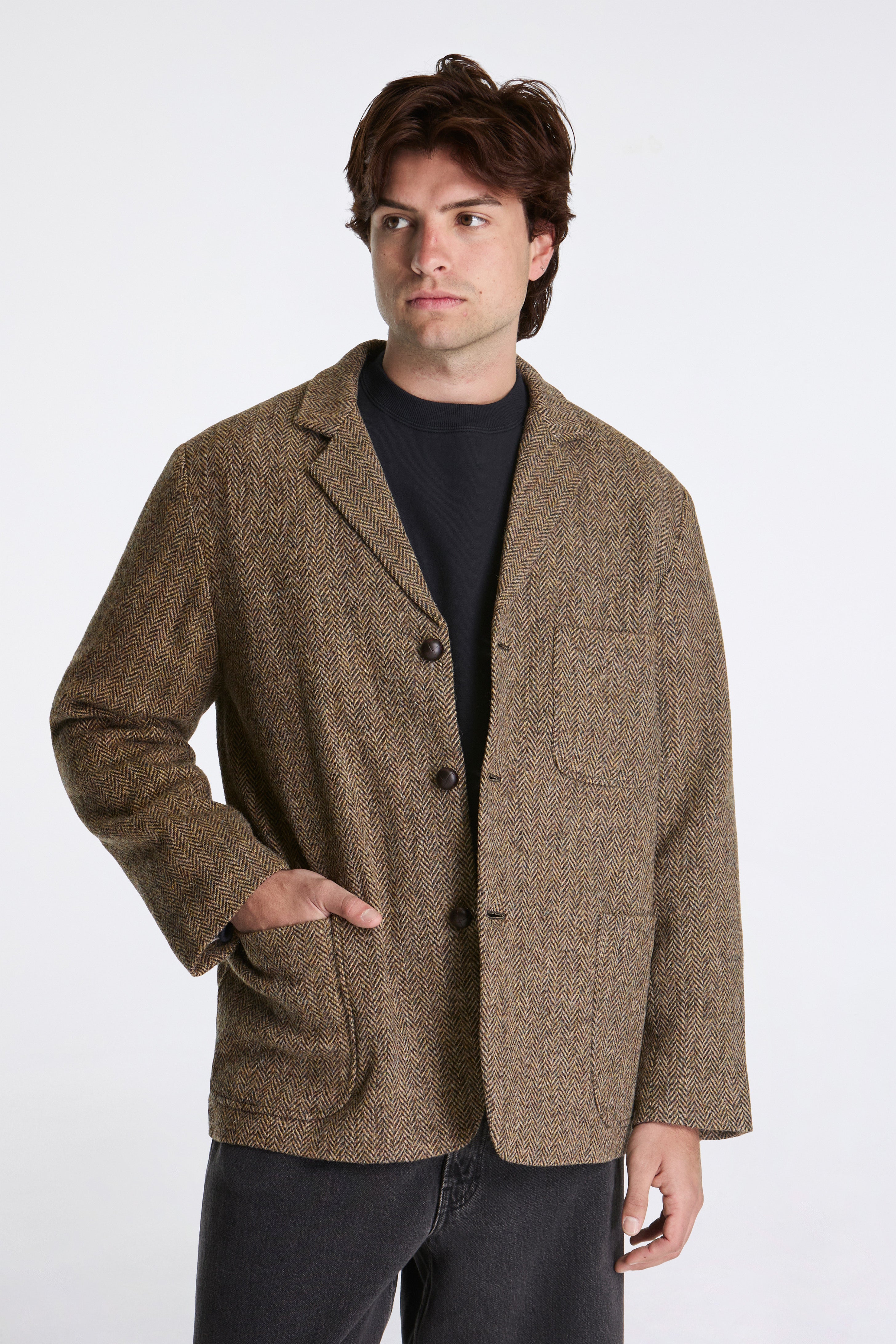 Relax Fit Harris Tweed Jacket