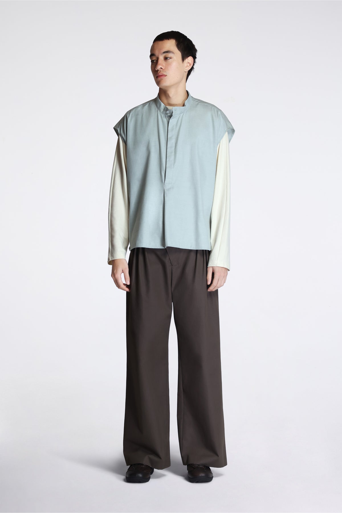 Onate Sleeveless Shirt Soft Green