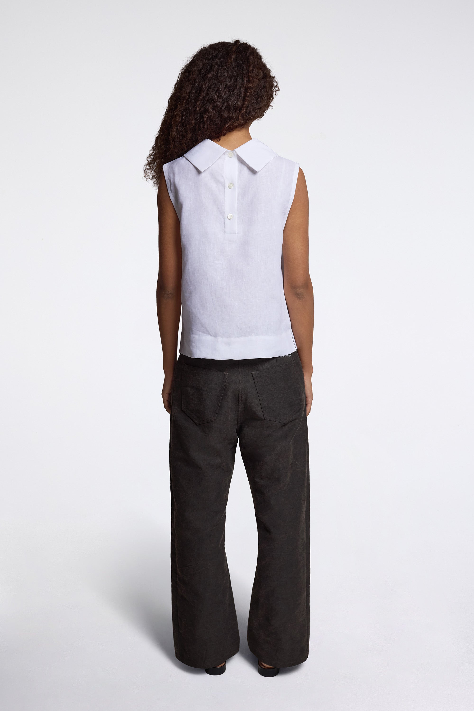 Sleeveless Top White