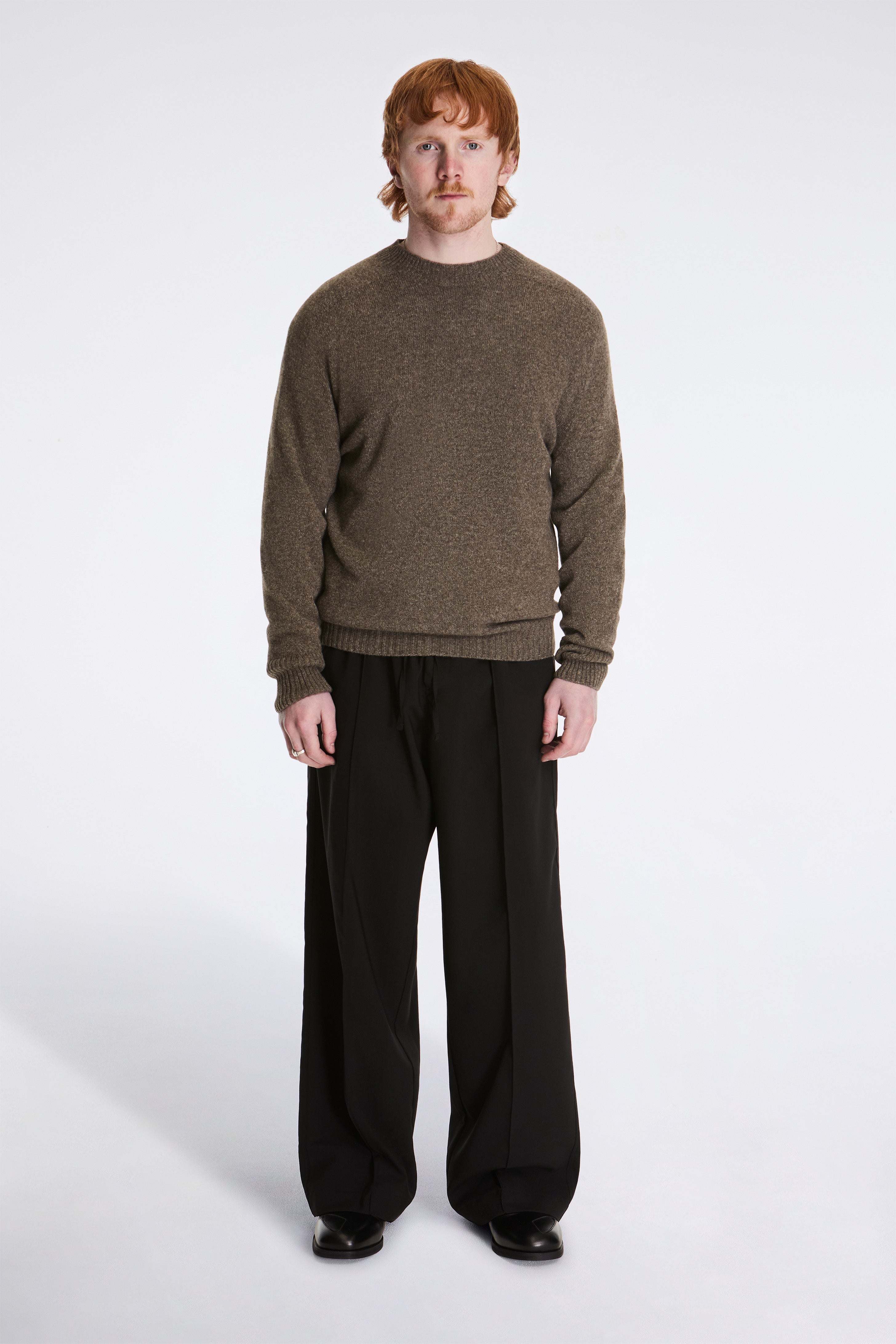 Seamless Crew Neck Natural Twist
