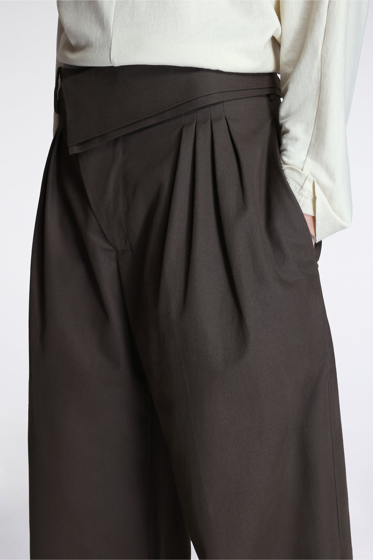 Dieze Wide Trousers Khaki