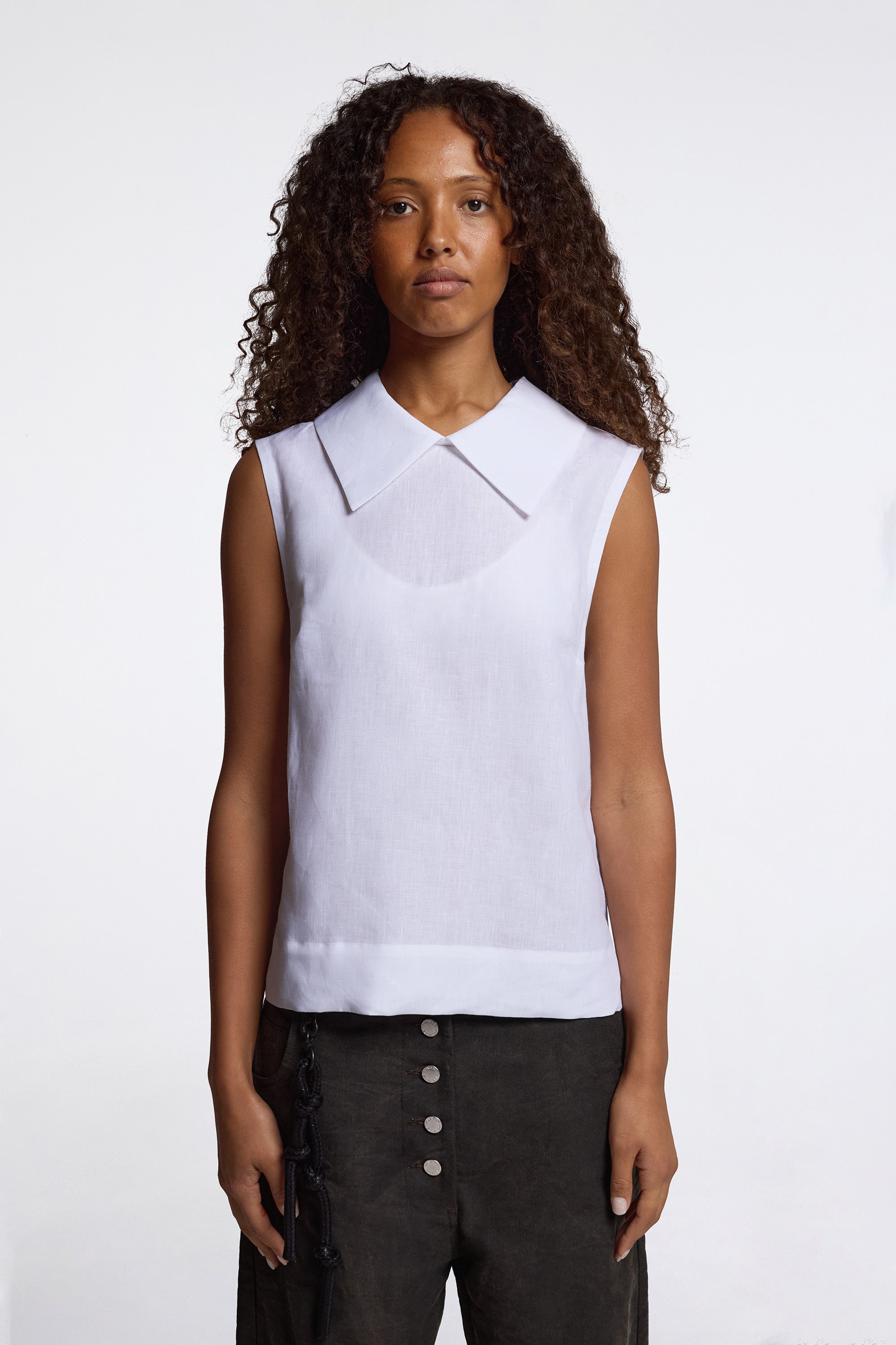 Sleeveless Top White
