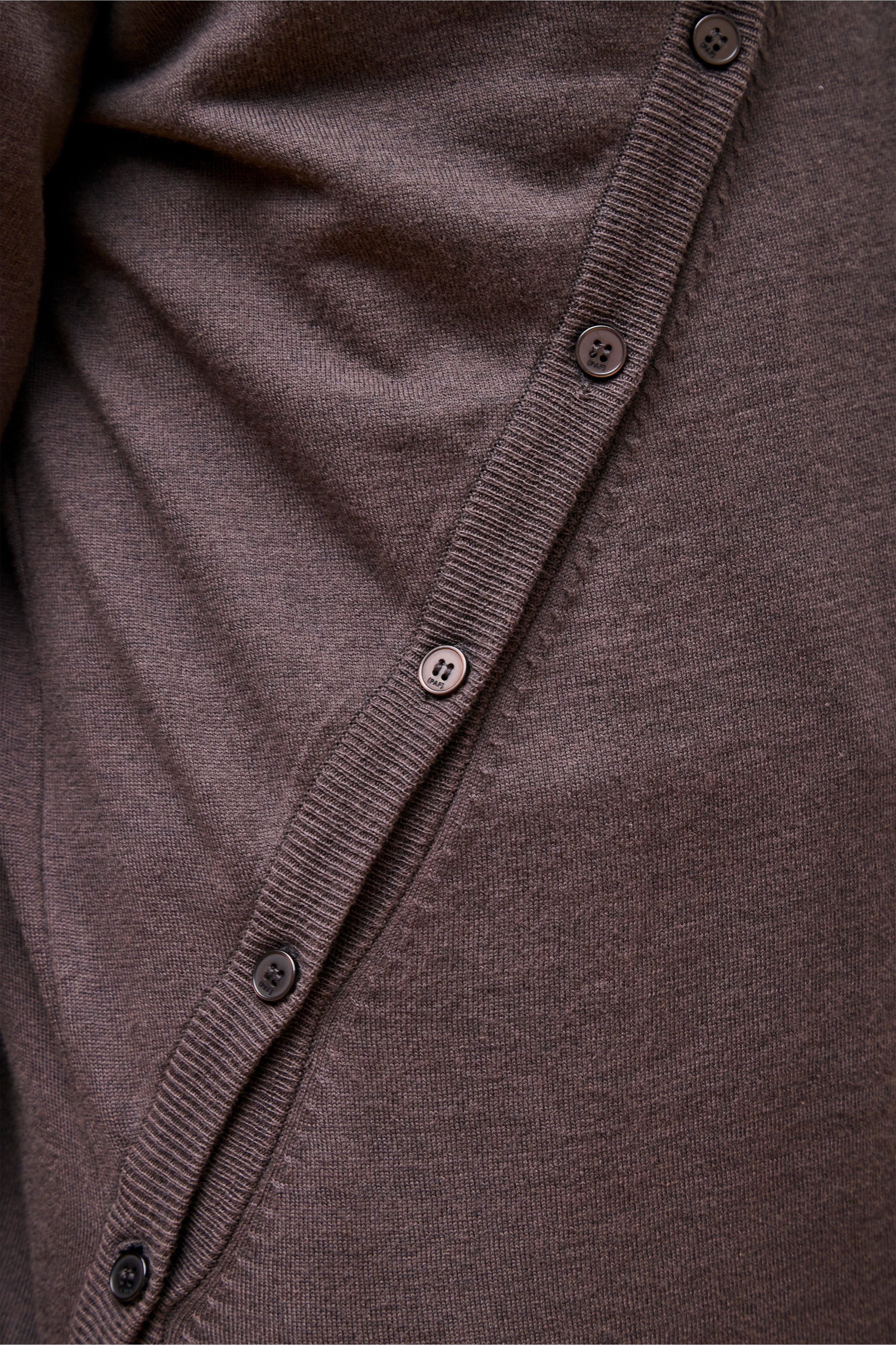 8.0 Knit Hoodie Center Brown