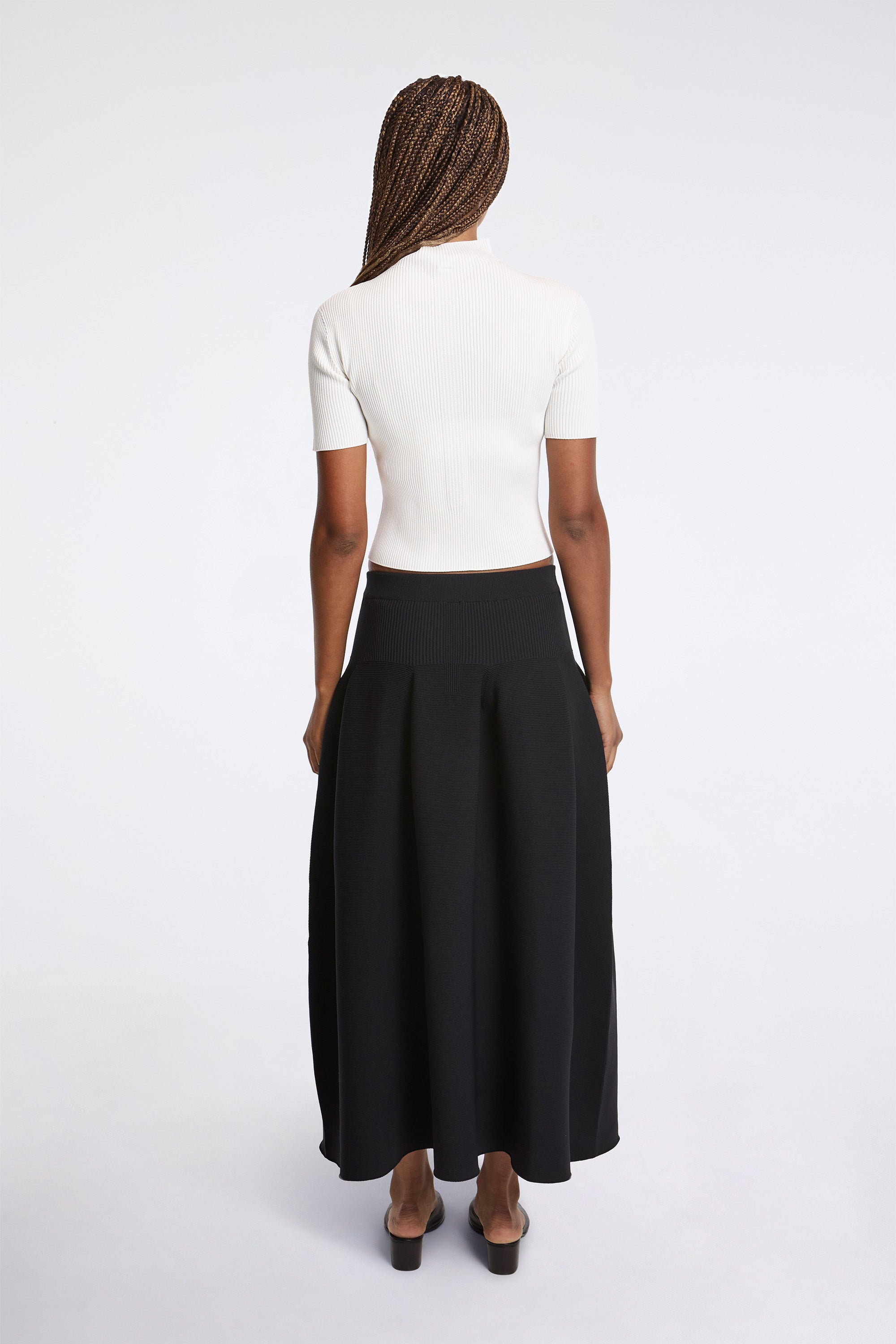 Portrait Short Sleeve Top White