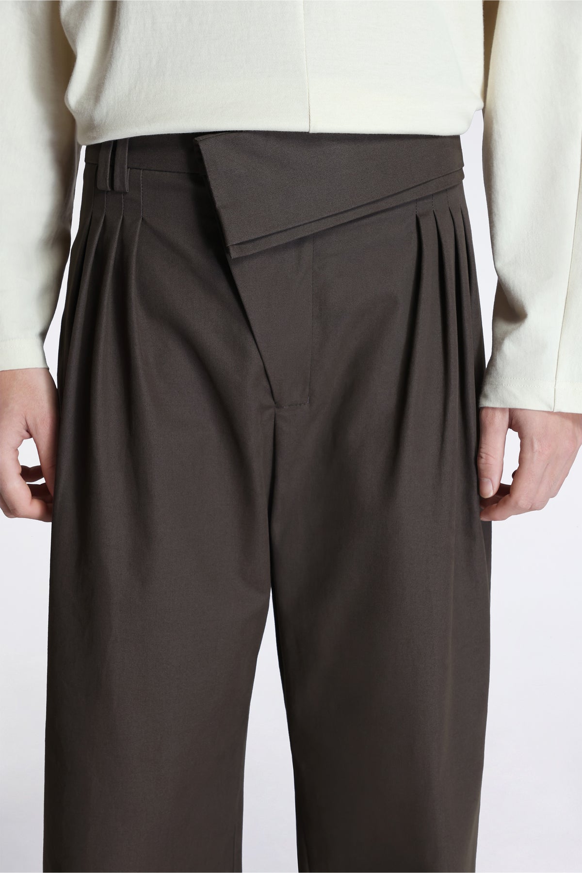 Dieze Wide Trousers Khaki