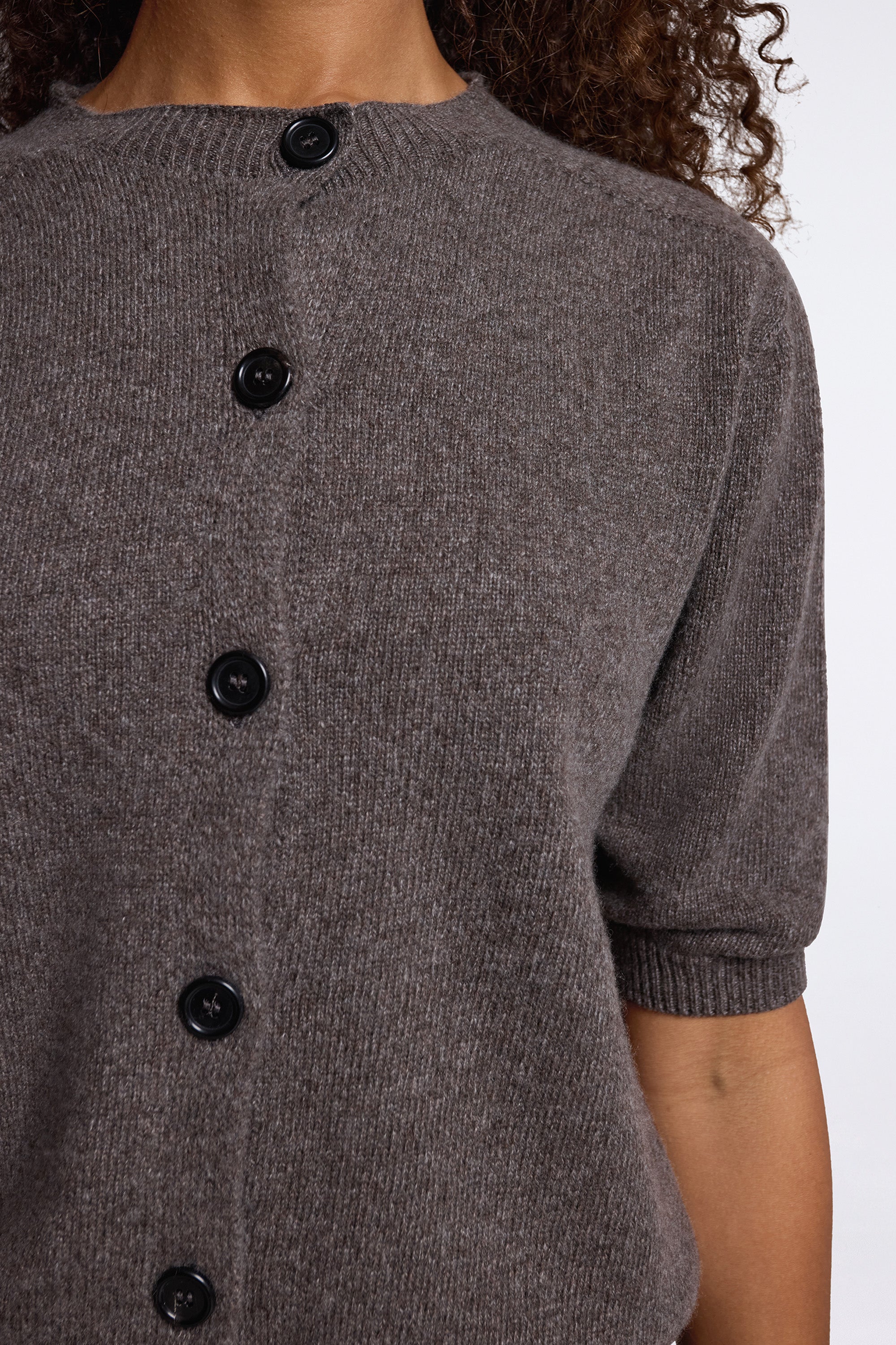 Short Sleeve Cardigan Elk