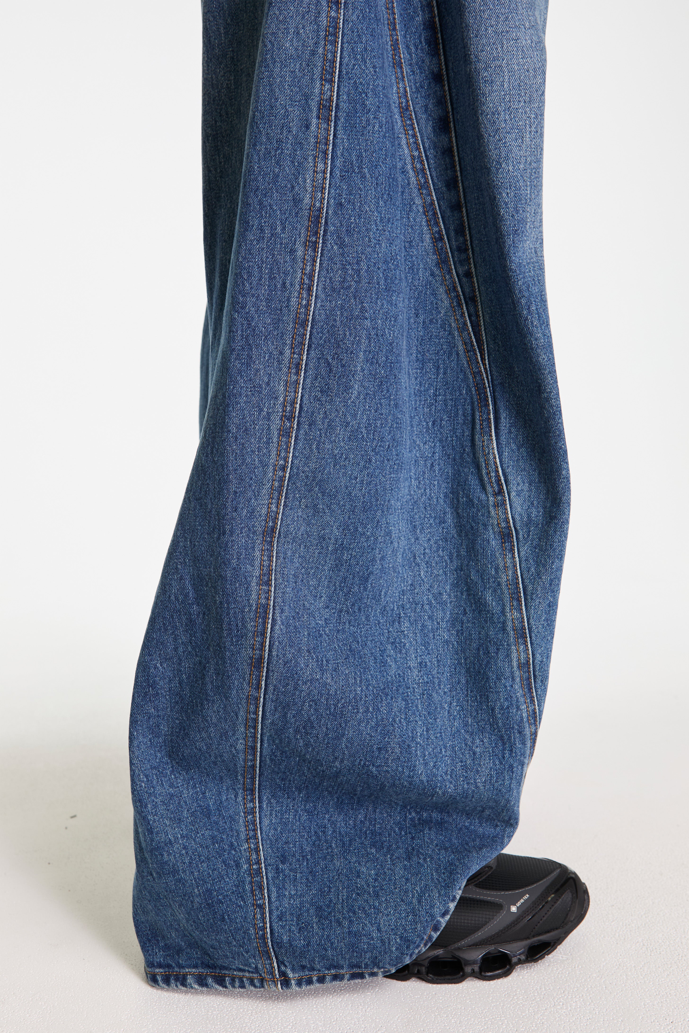 3D Cutting Denim Pants Indigo