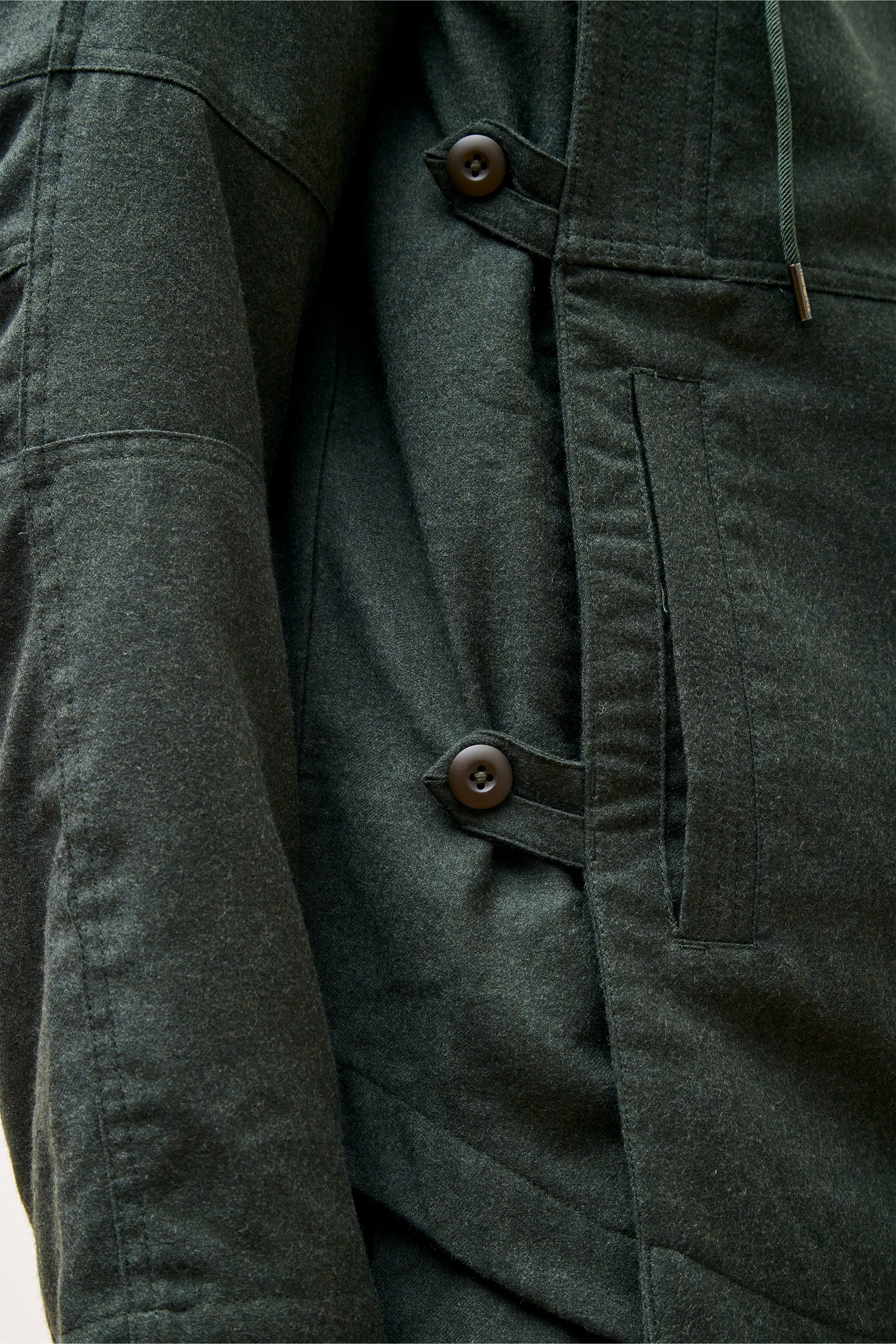 Tibetan Monk Jacket Dark Olive