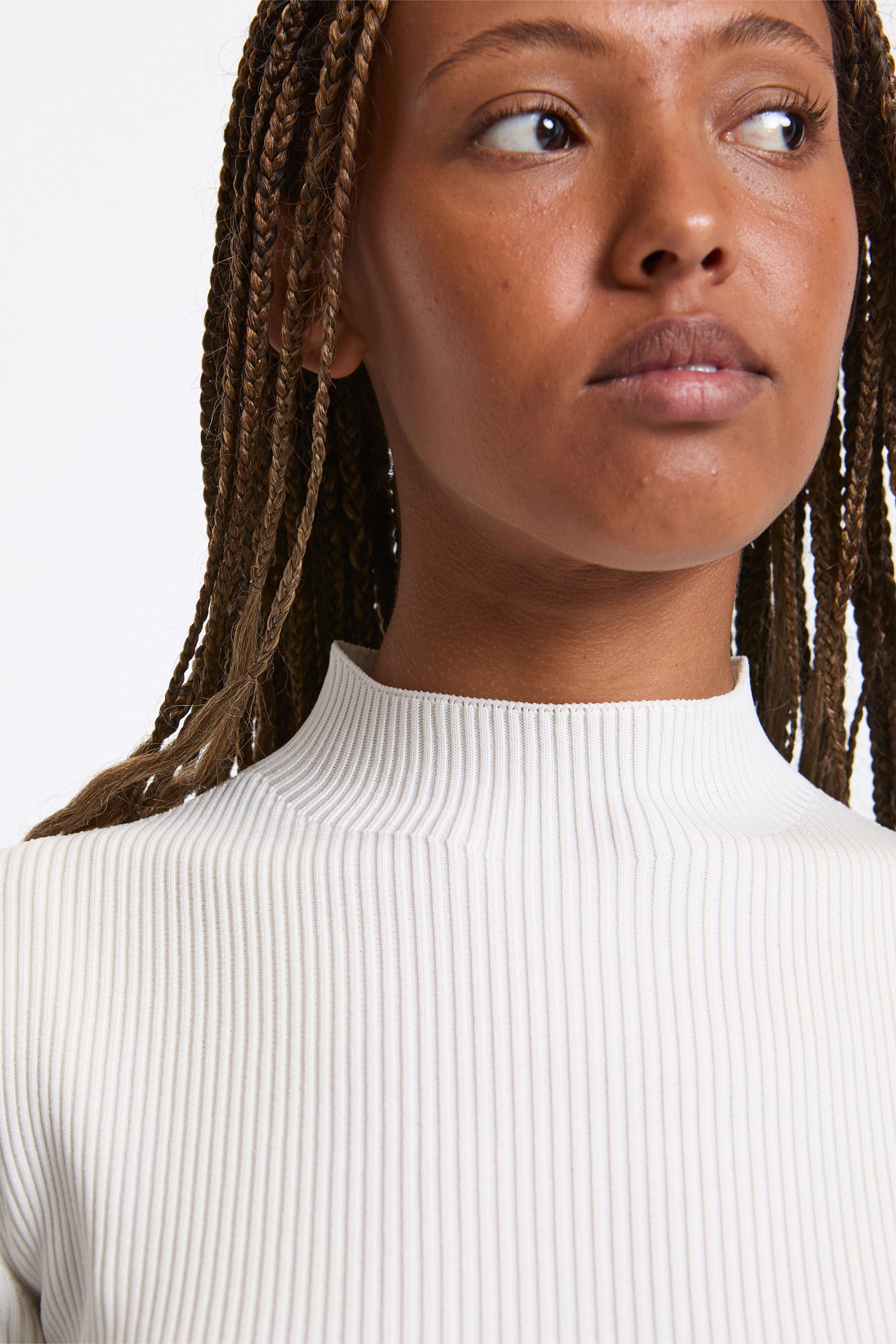 Portrait Short Sleeve Top White