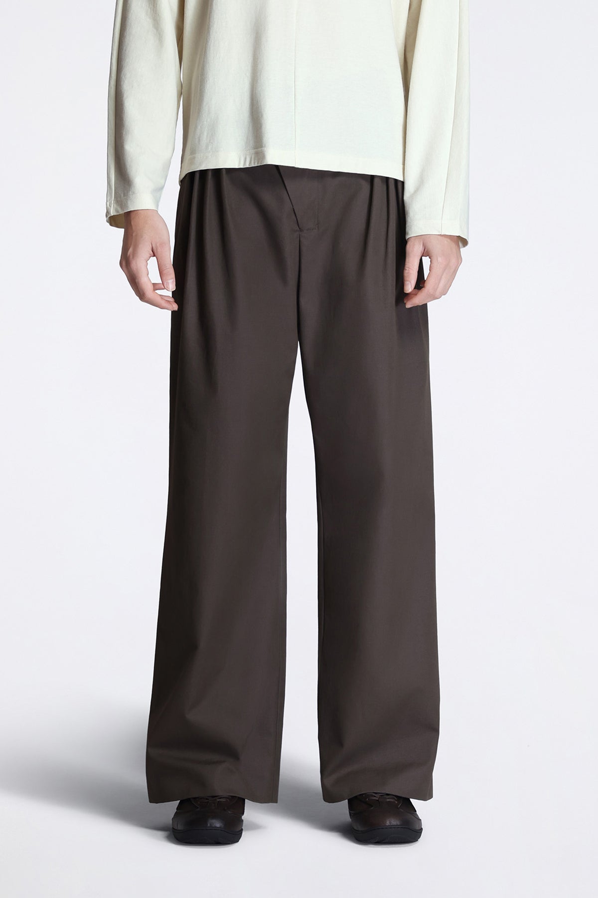Dieze Wide Trousers Khaki