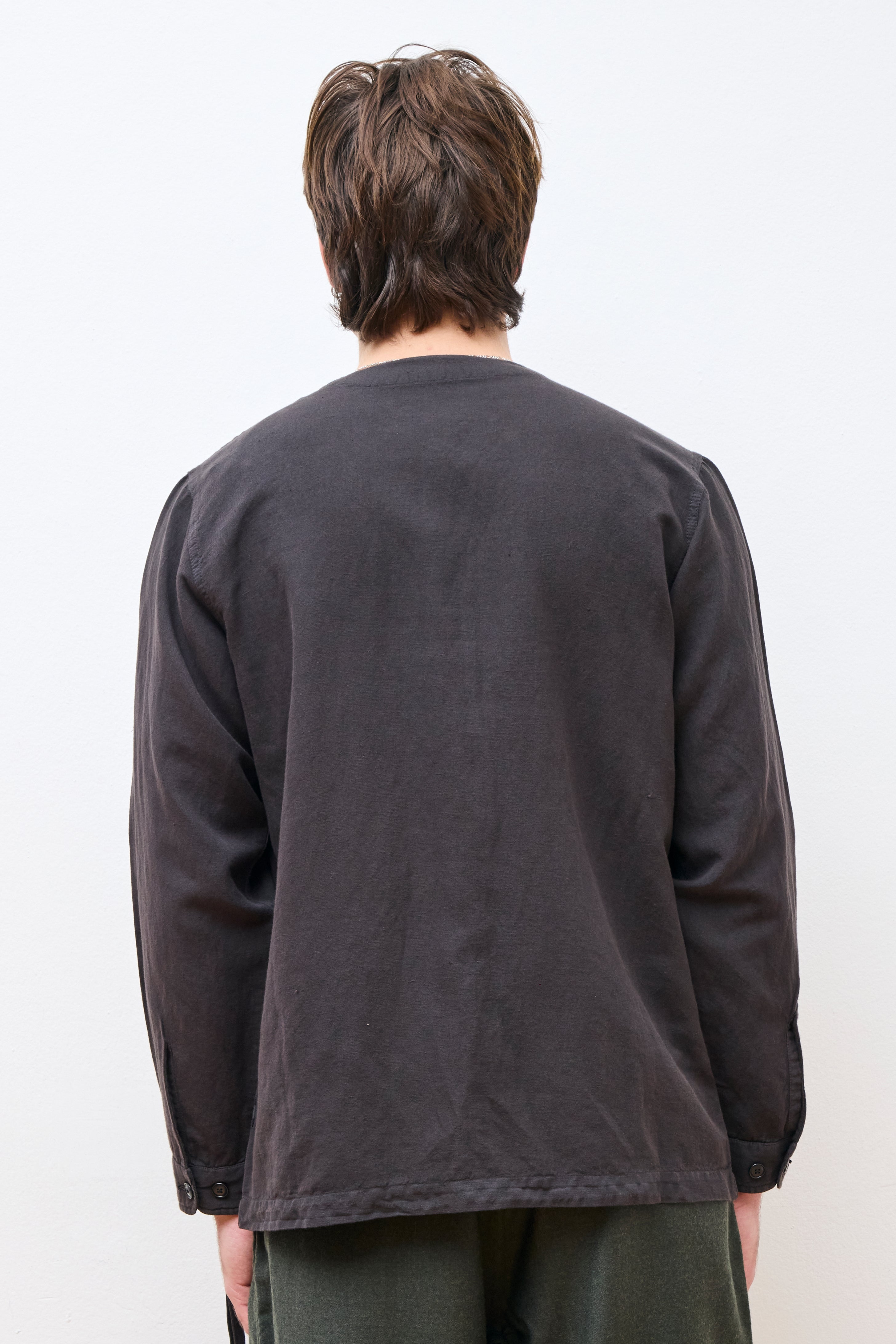 Hemp BDU Cargo Overshirt Black