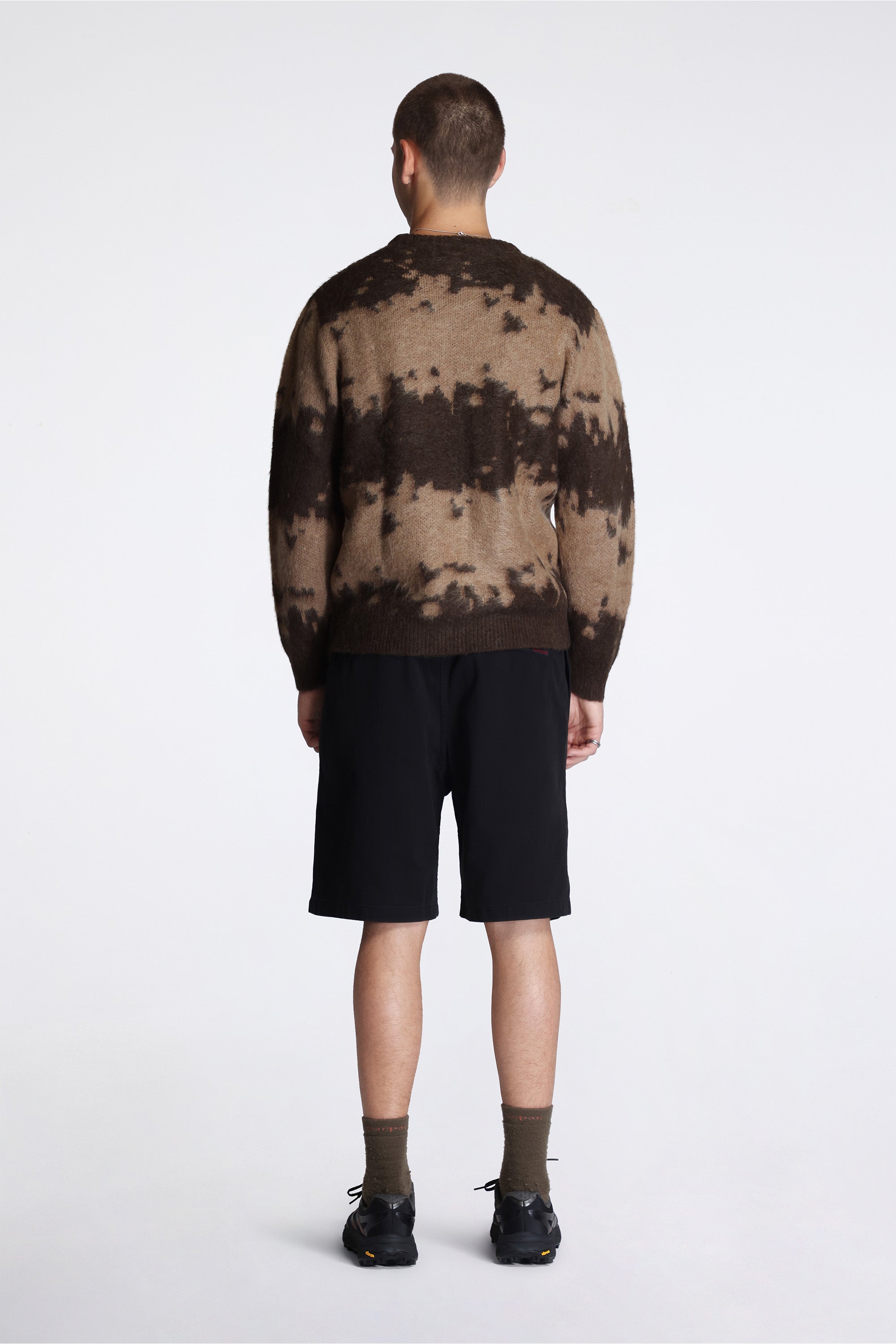 Mohair Splatter Sweater Taupe Splatter