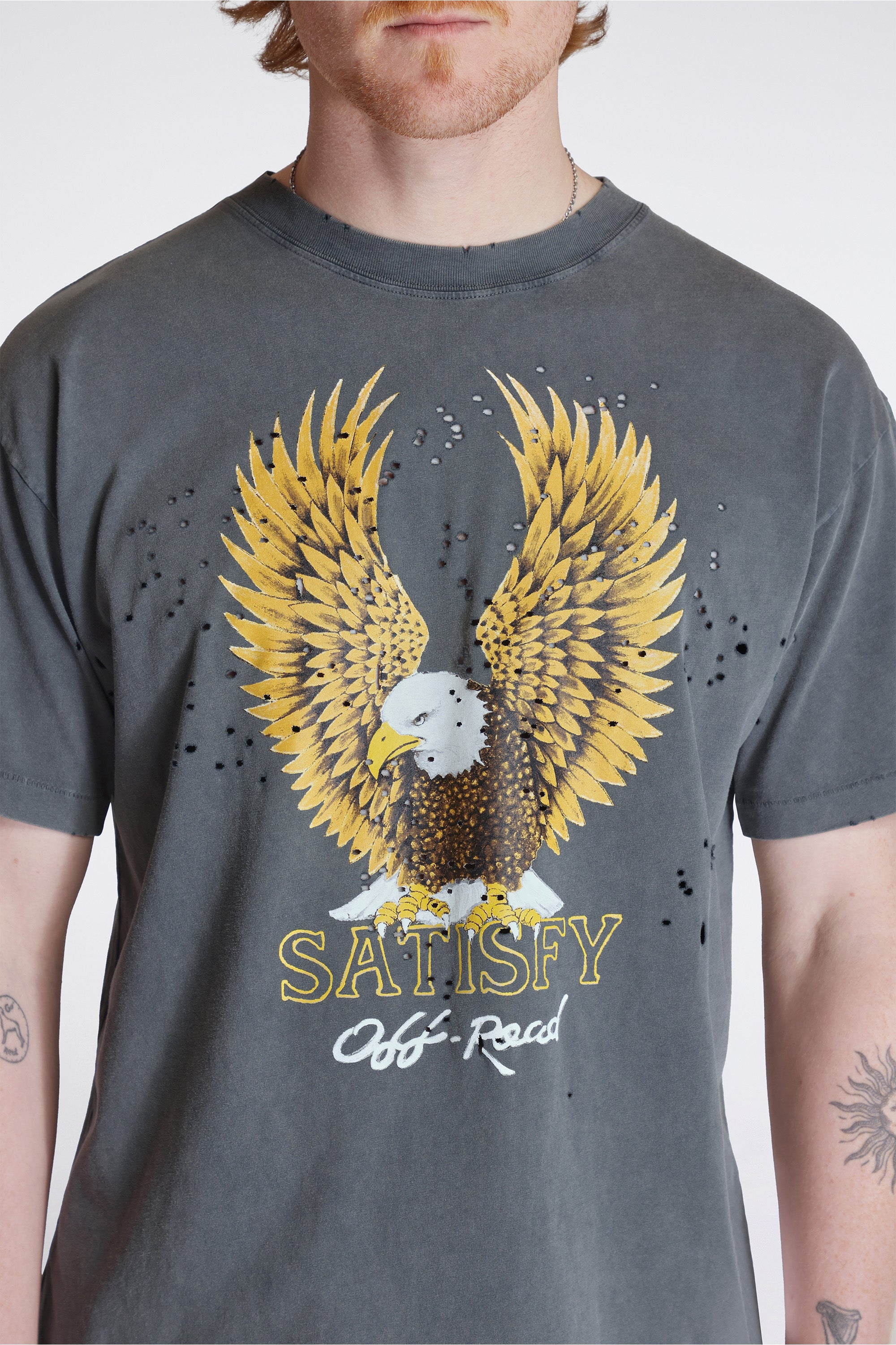 Mothtech T-Shirt Faded Black