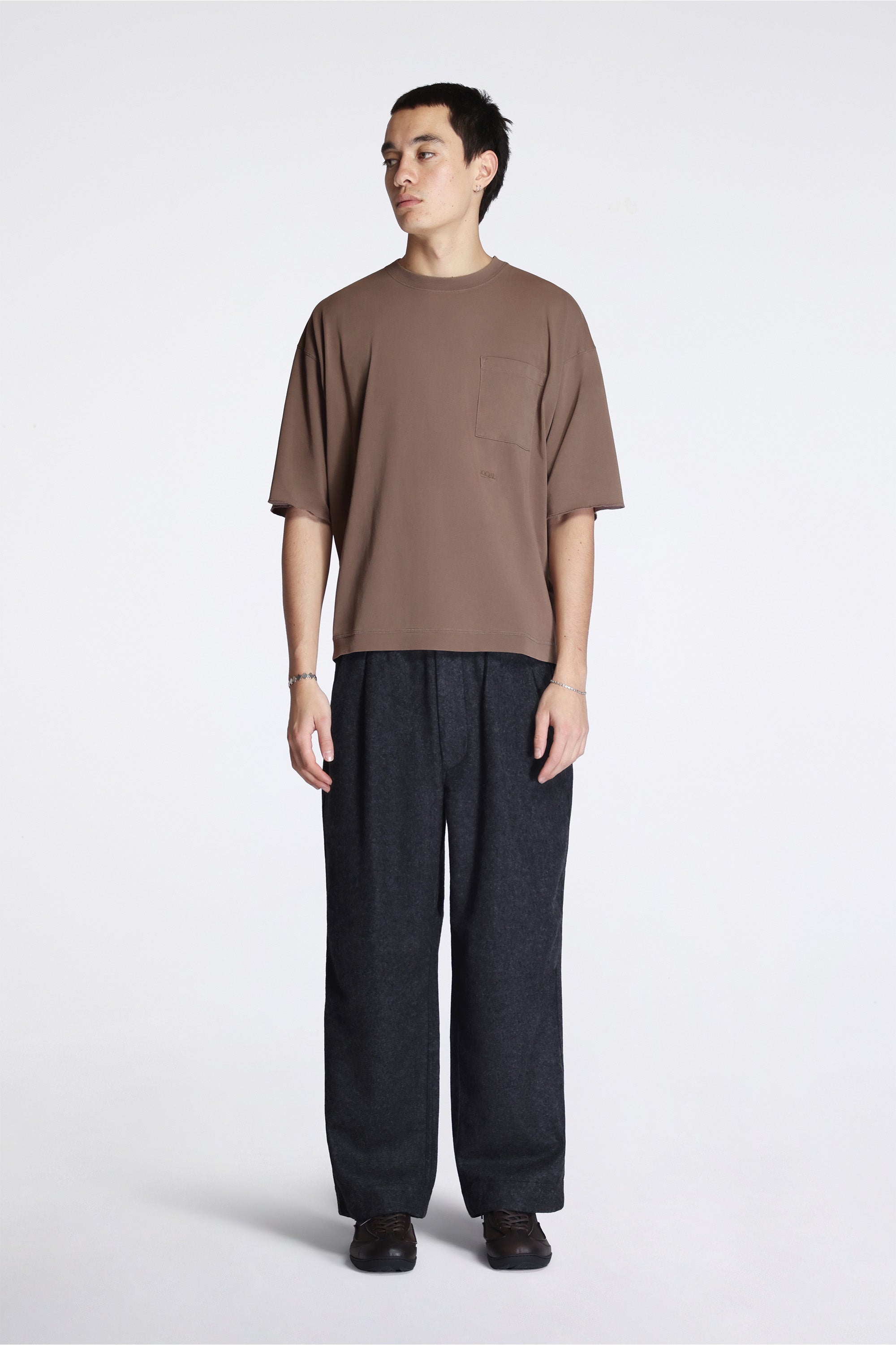 Ooal Pocket Tee Light Brown